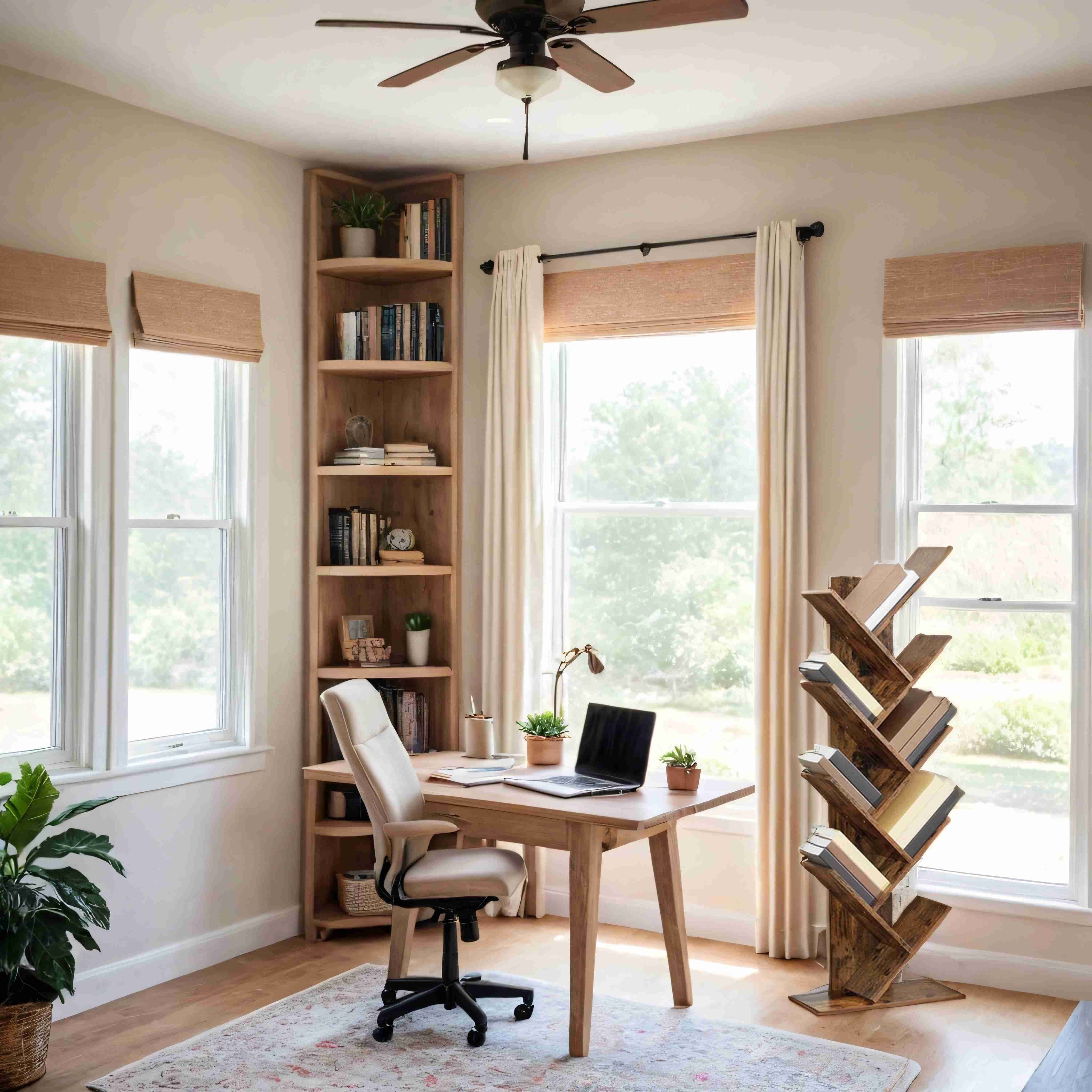 Libreria a 9 ripiani, mensola a forma di albero, mensola angolare salvaspazio - 50 x 25 x 141,5 cm