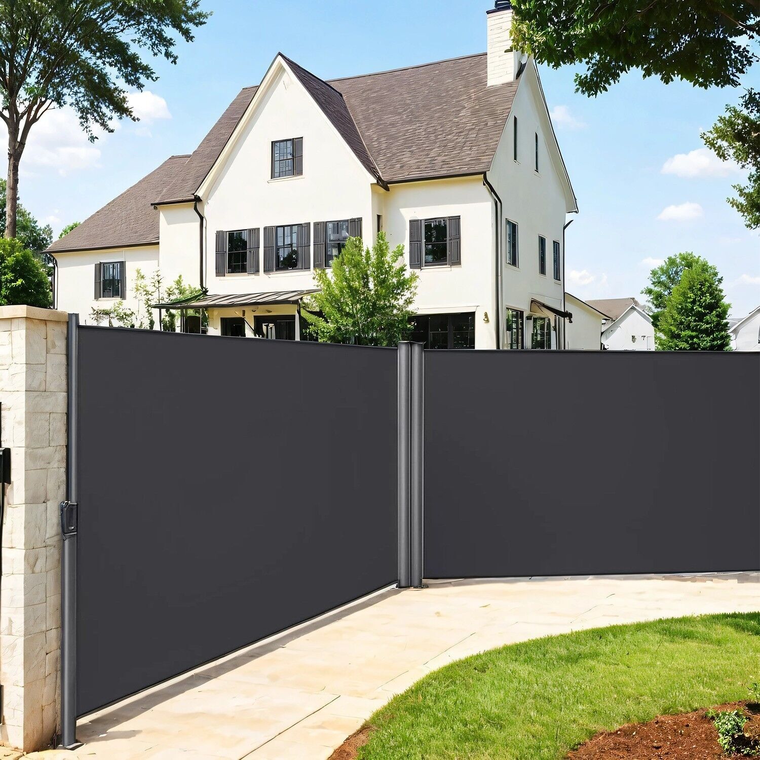 Tenda da sole bifacciale, 1,8 x 6 m (A x L)