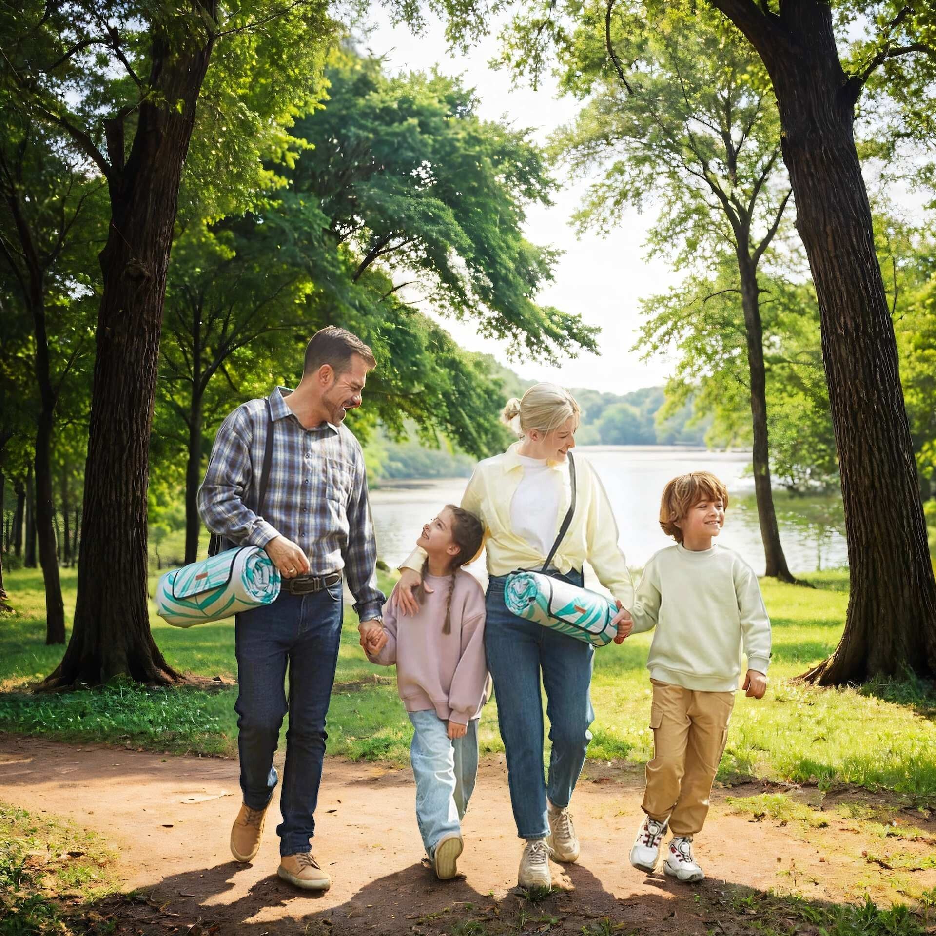 Coperta da picnic 300 x 200 cm, coperta da campeggio pieghevole