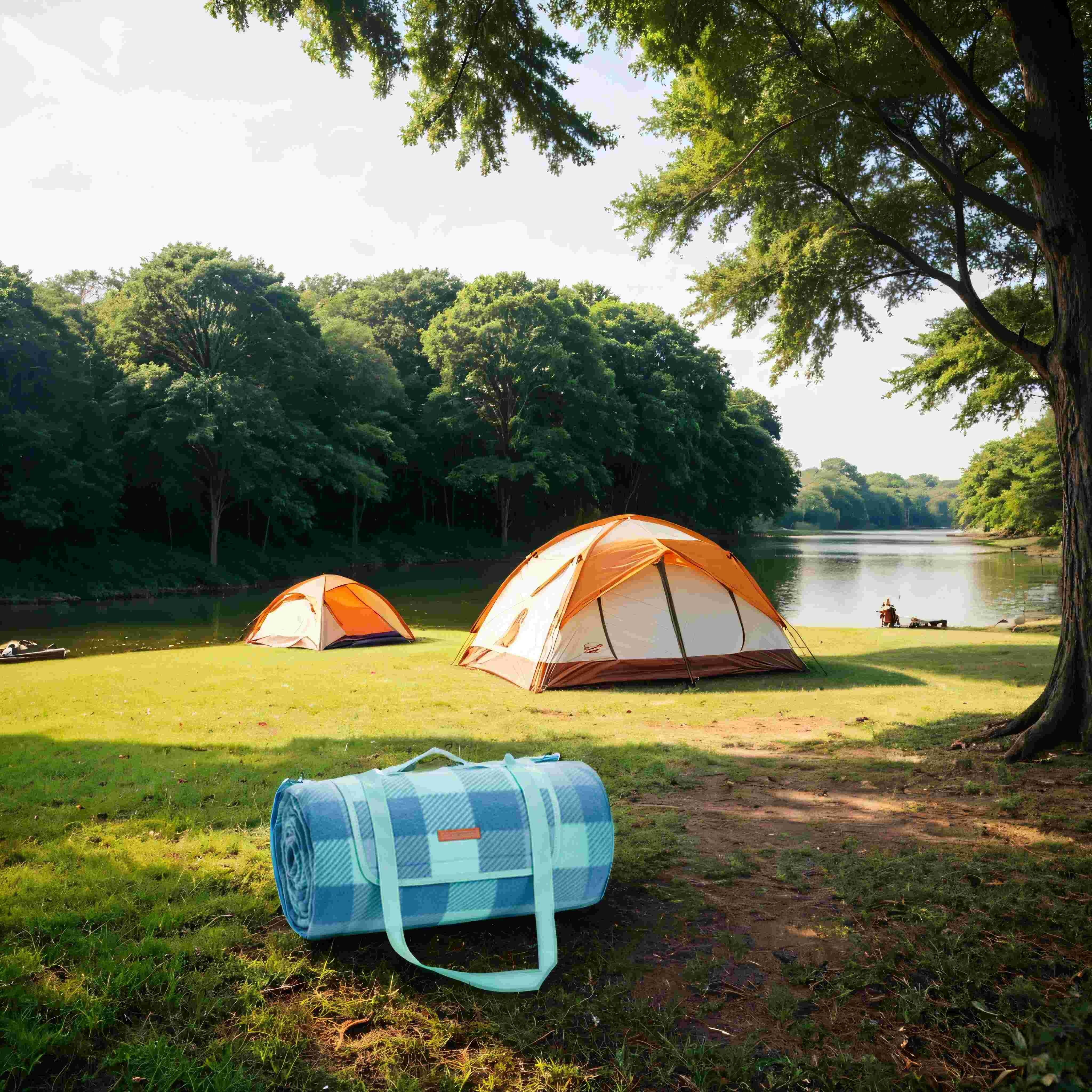 Coperta da picnic 300 x 200 cm, con 4 ancoraggi a terra, grande