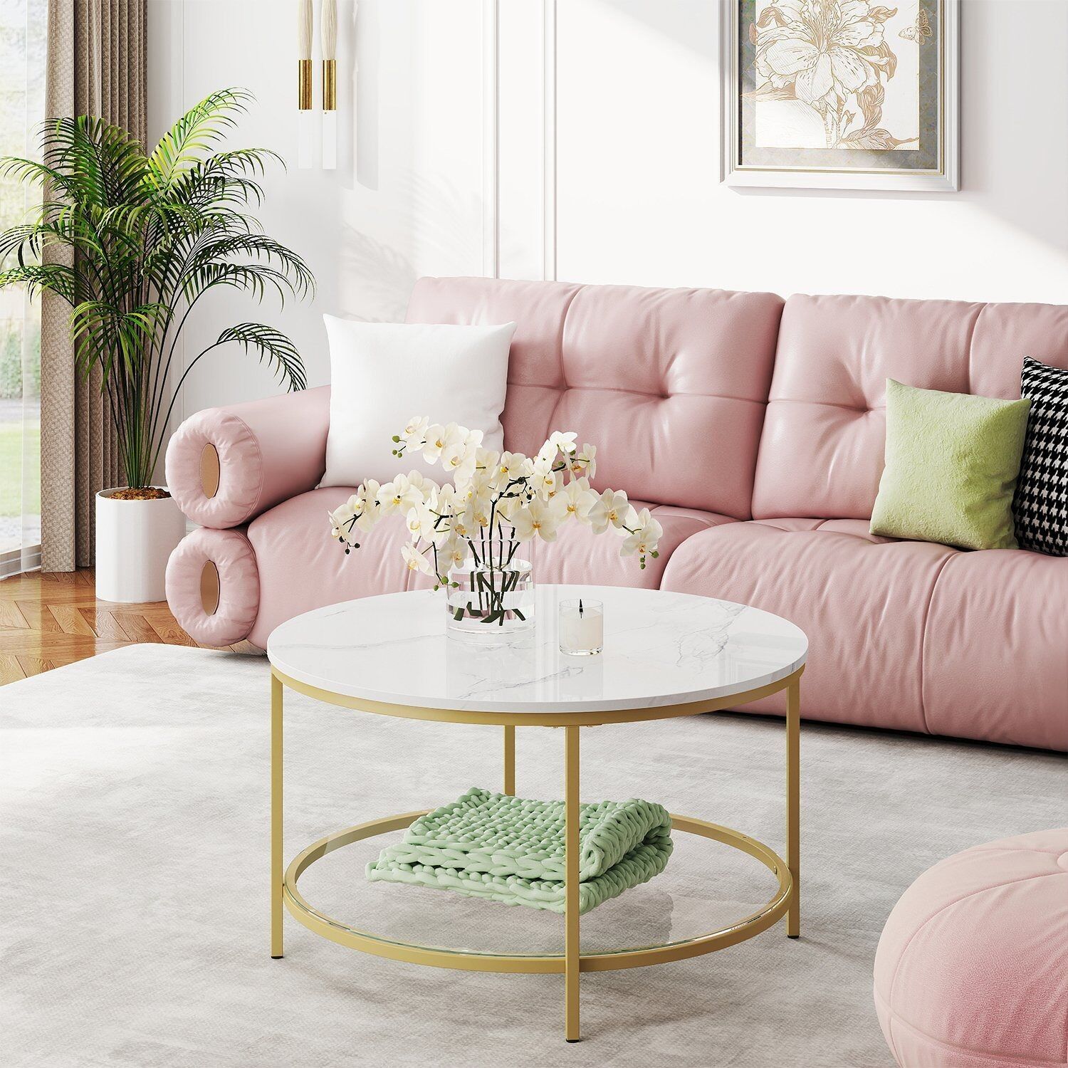 Tavolino da caffè, tavolo da soggiorno, tavolino da caffè - 80 cm