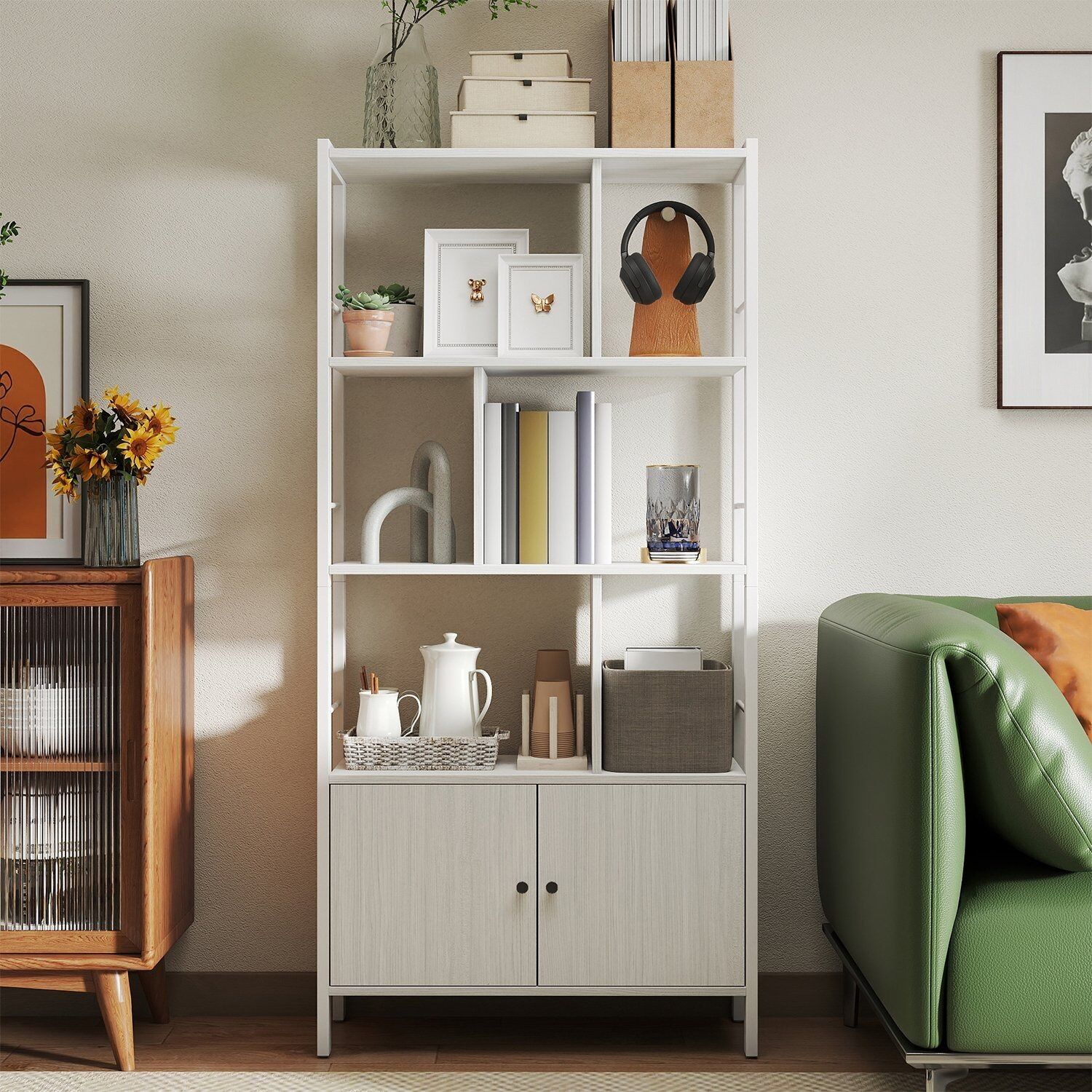 Libreria moderna con 4 ripiani aperti - 30 x 74 x 154,5 cm 1