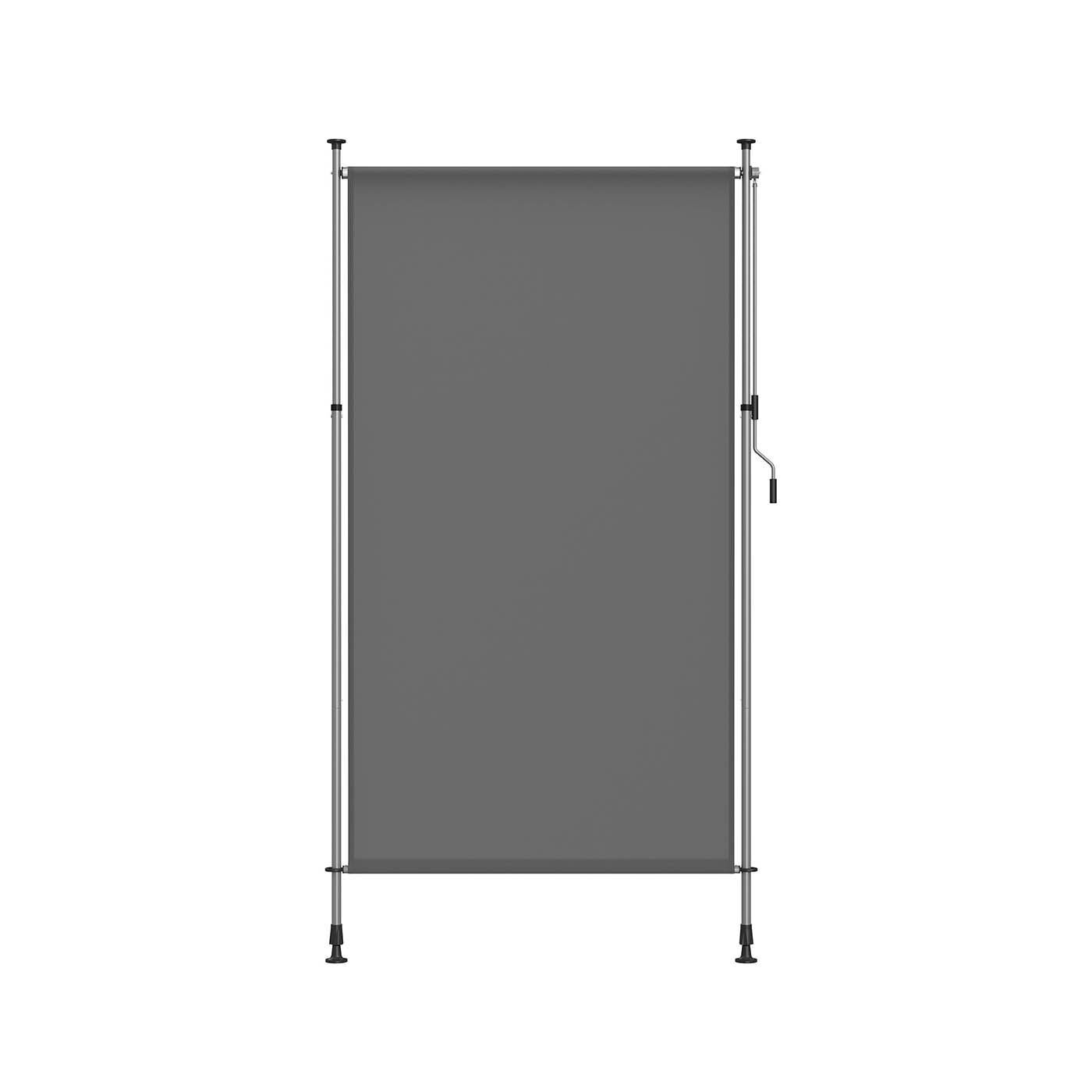 Tenda da sole verticale regolabile in altezza 150 x (220-300) cm grigio antracite