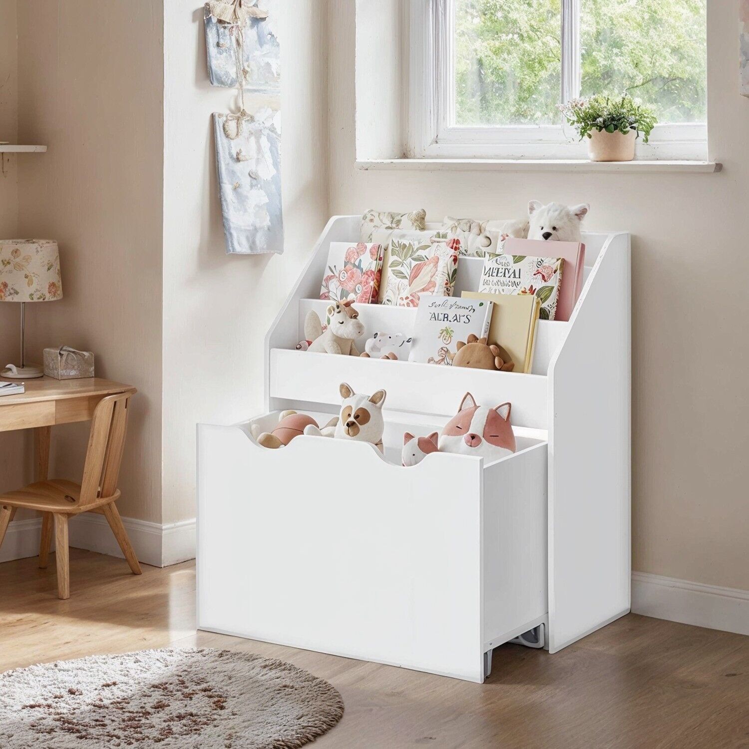 Libreria, scaffale, con 3 ripiani - 29,5 x 62,5 x 70 cm