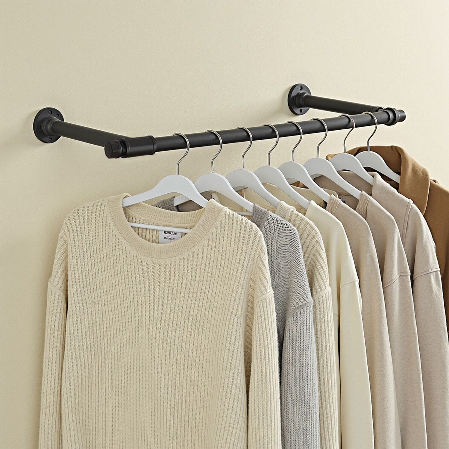 Aste portacavi per la parete 2 set 30 x 84 x 7 cm nero 1