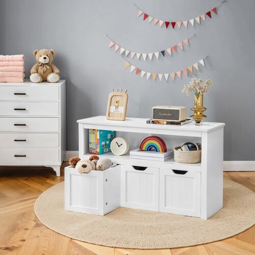 Kinderregal, Spielzeugschrank, Aufbewahrungsschrank - 102 x 30 x 60 cm