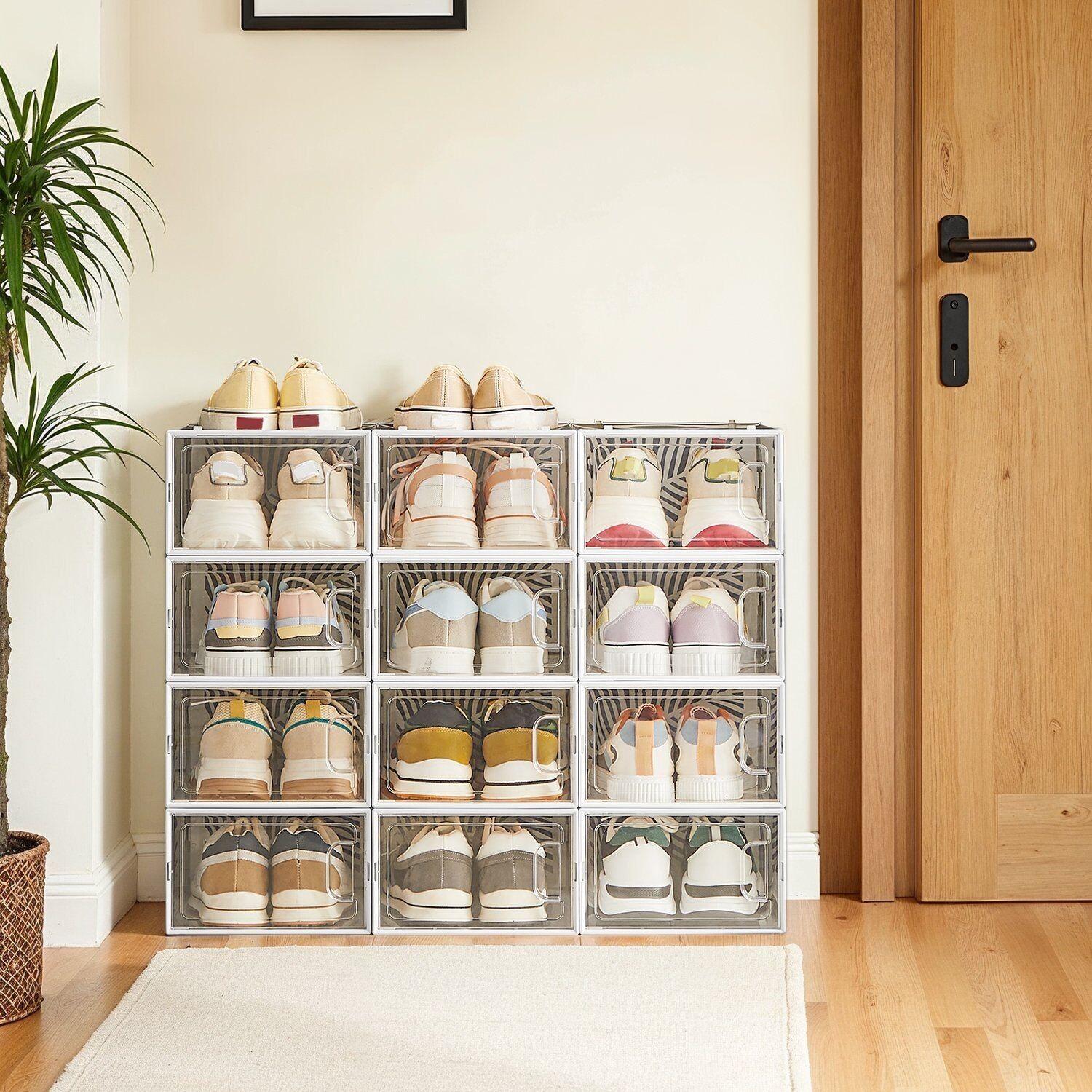 Set di 12 scatole per scarpe fino alla taglia 44 - 33,5 x 23 x 14 cm 1