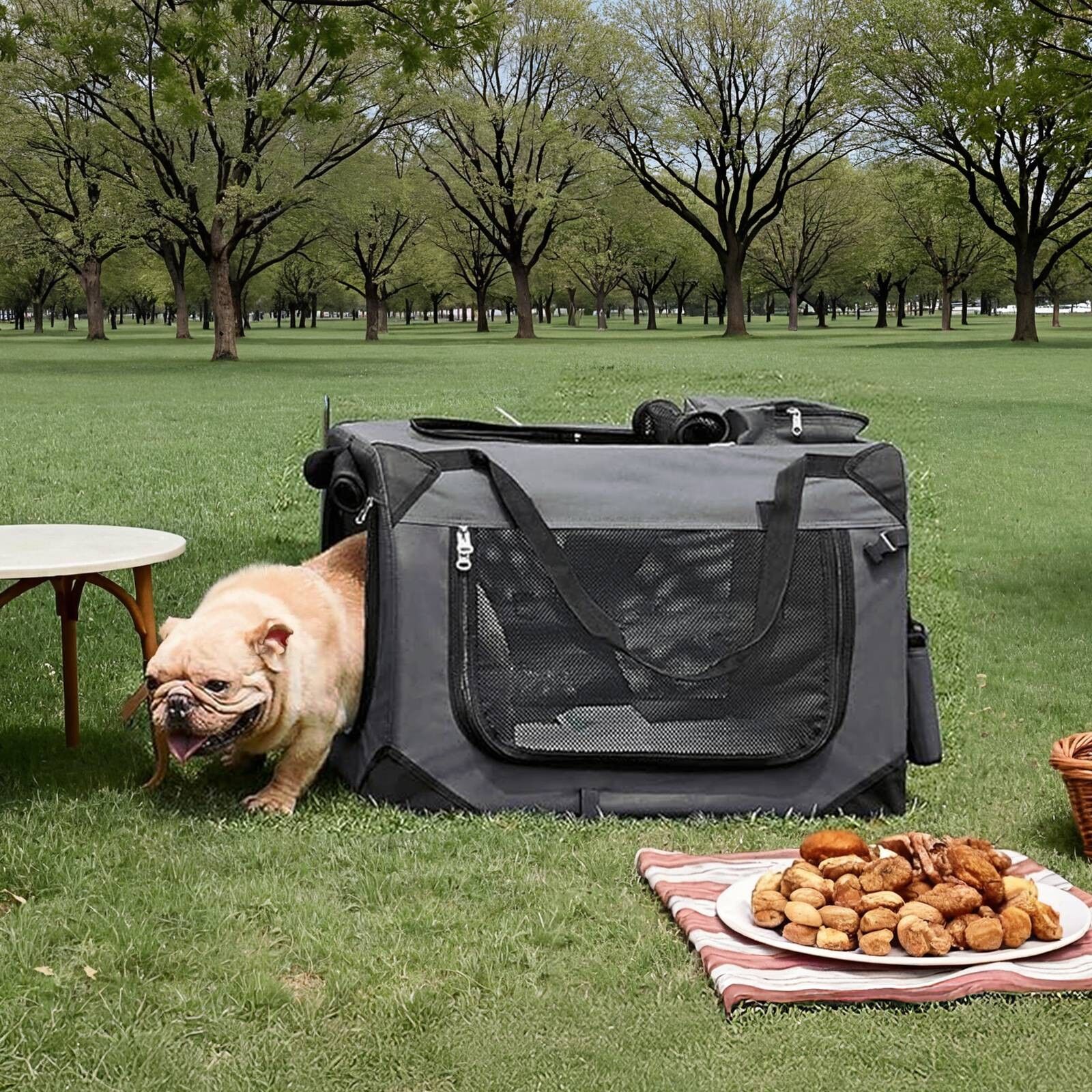 Gabbia pieghevole per cani, trasportino per cani, borsa per cani - 60 x 40 x 40 cm