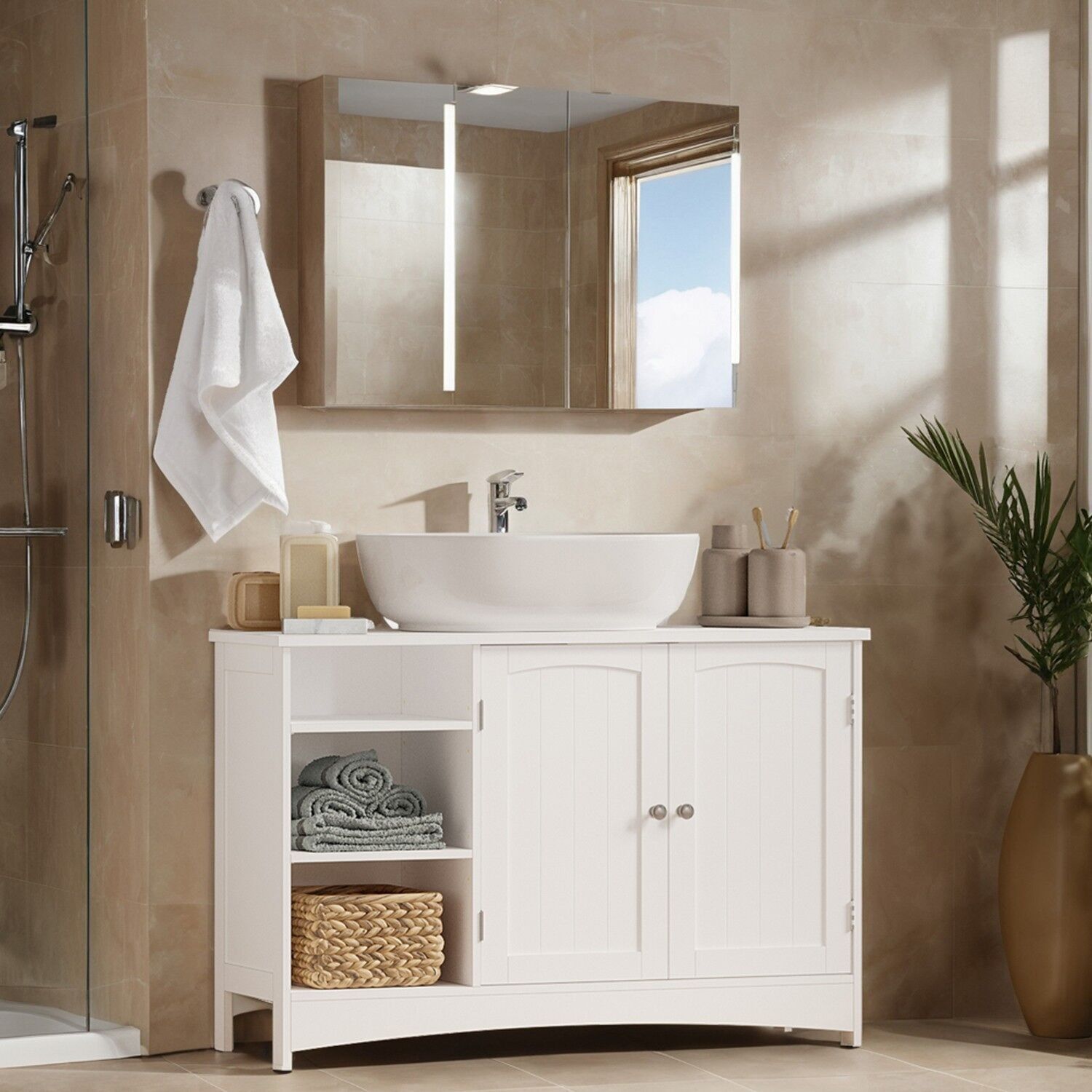 Mobiletto lavabo, mobiletto lavabo, mobiletto bagno - 30 x 90 x 60 cm