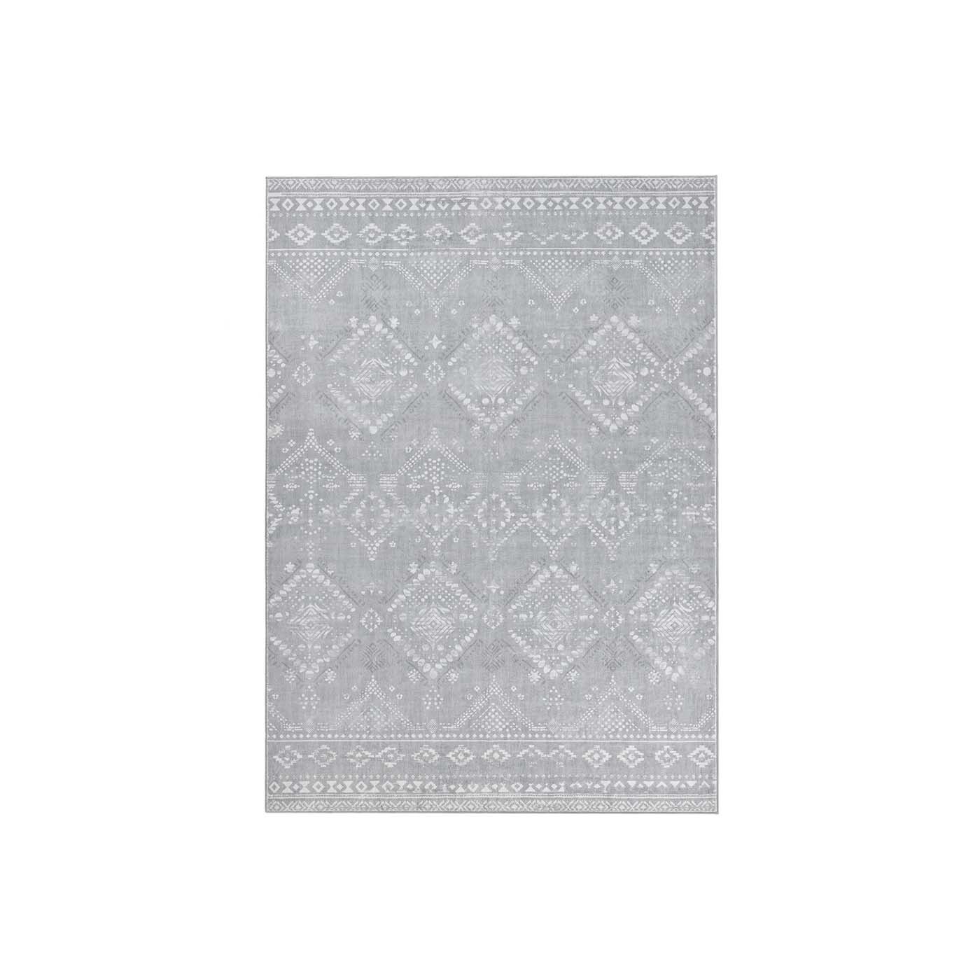 Tappeto Boho 160 x 230 cm soffice grigio tortora