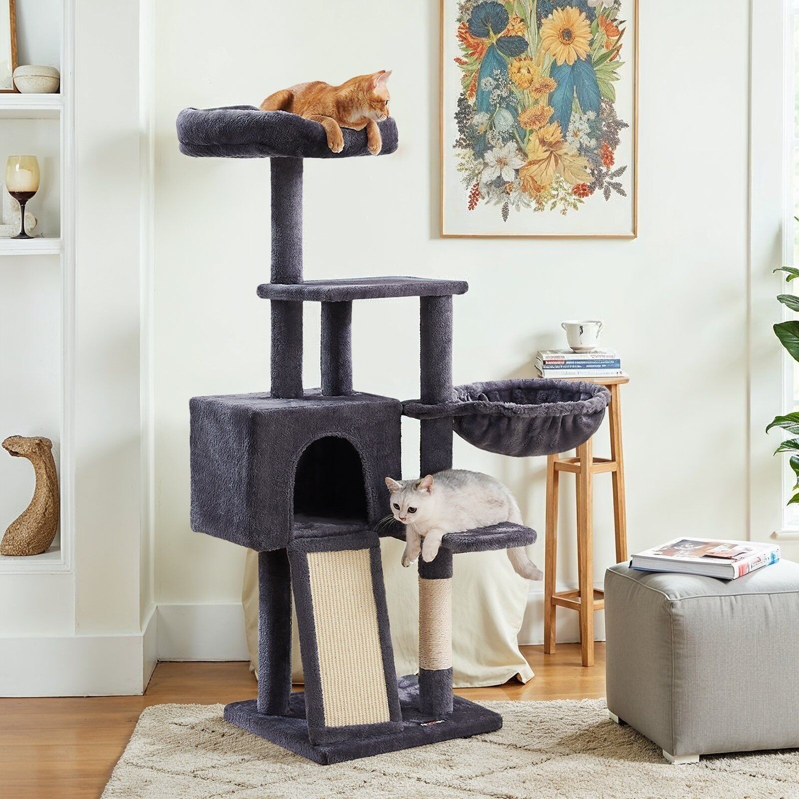 Tiragraffi, tiragraffi da 135 cm con trespolo lavabile e rimovibile 1