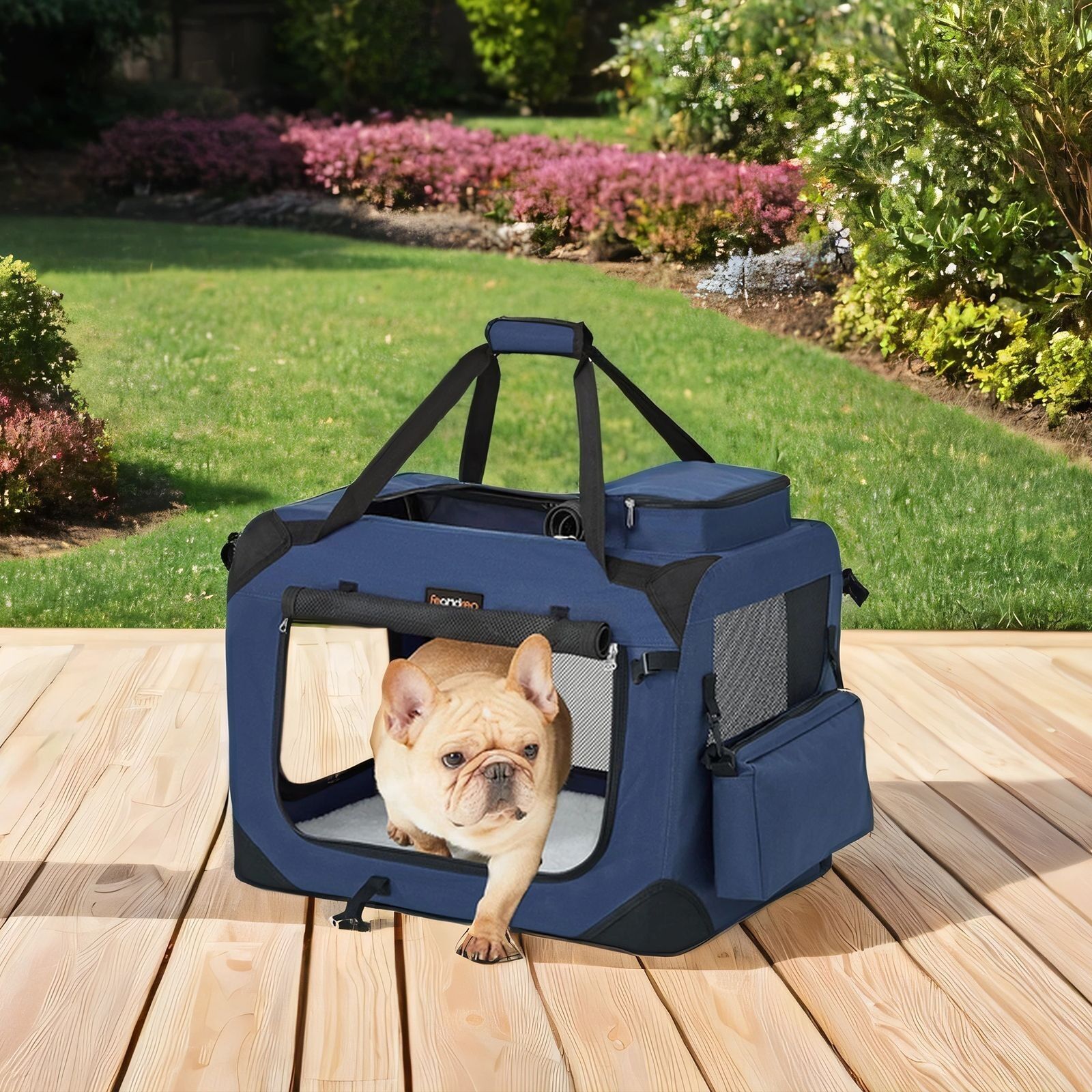 Gabbia pieghevole per cani, trasportino, borsa per cani - 50 x 35 x 35 cm 1