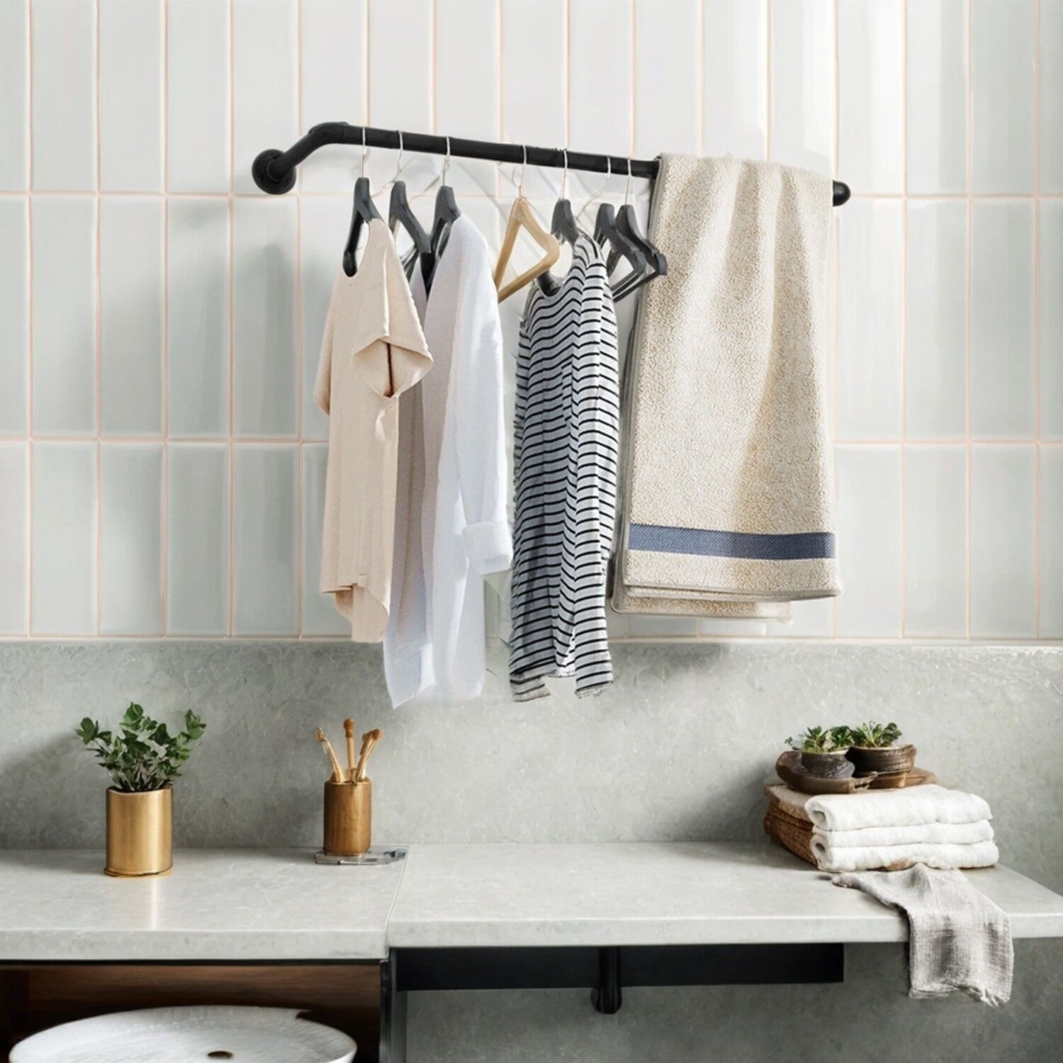 Set di 2 appendiabiti - 92 x 30 x 7,5 cm 1