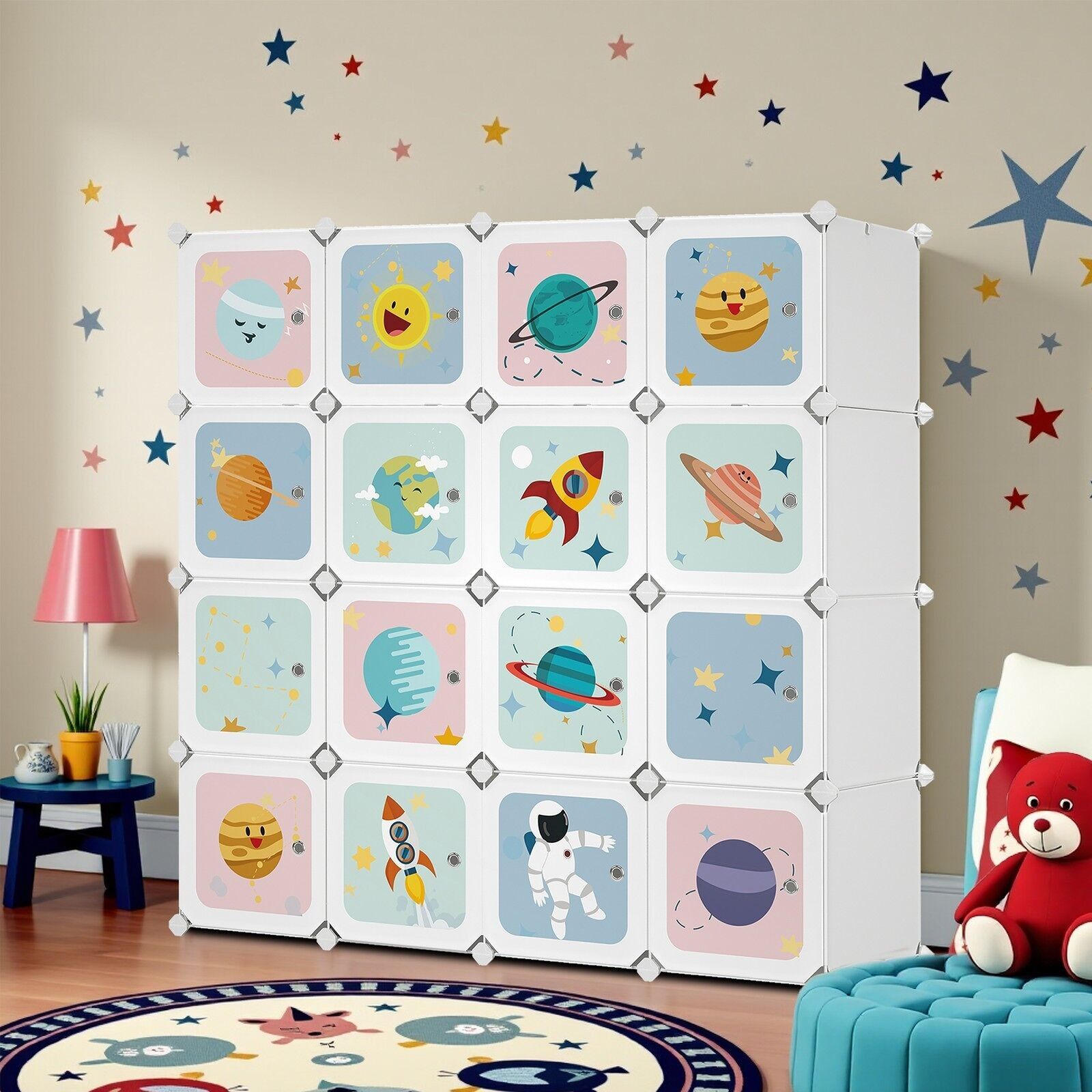 Armadio per bambini in plastica - 123 x 41 x 123 cm 1