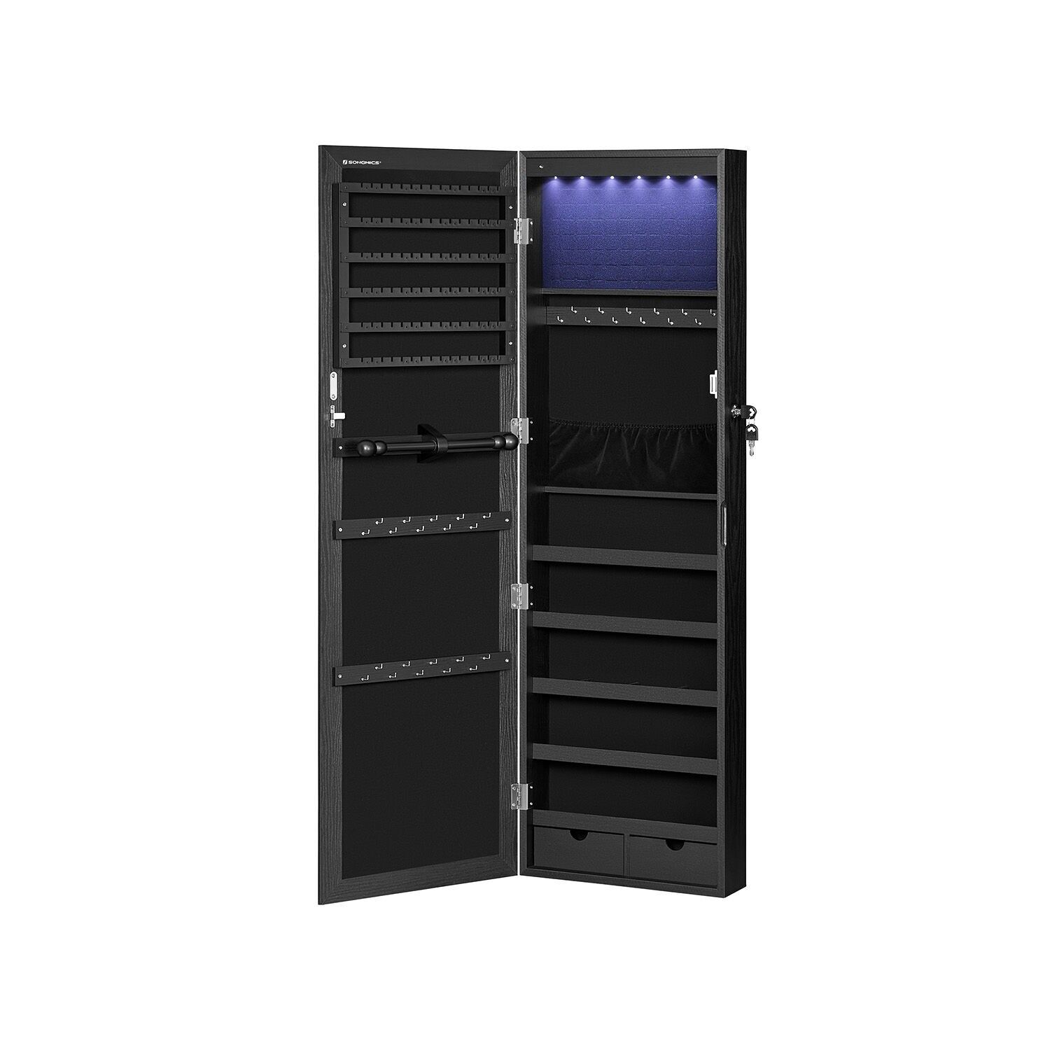 Mobile portagioie con specchio sospeso - 37 x 10 x 120 cm 1