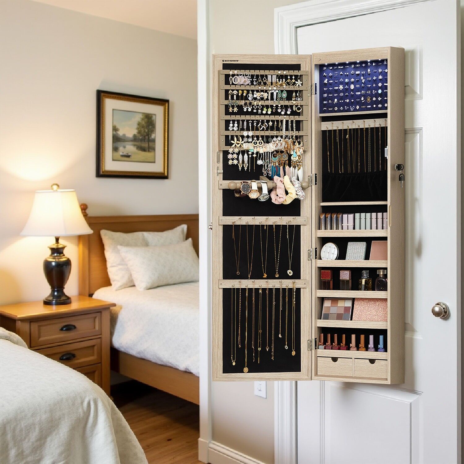 Mobiletto portagioie sospeso - 37 x 10 x 120 cm 1