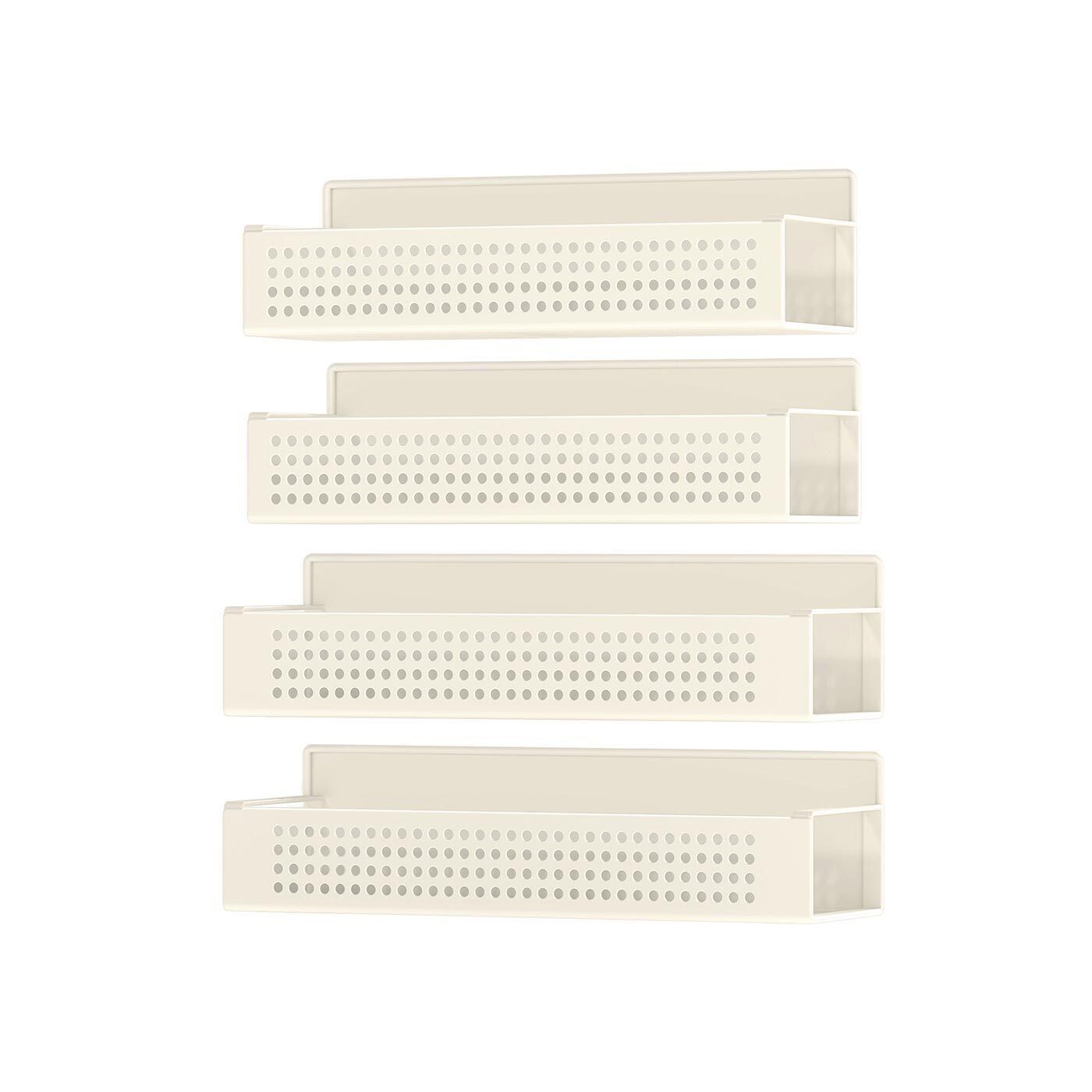 Set porta spezie magnetico in metallo senza foratura - 10 x 30 x 7,5 cm 1 pz.