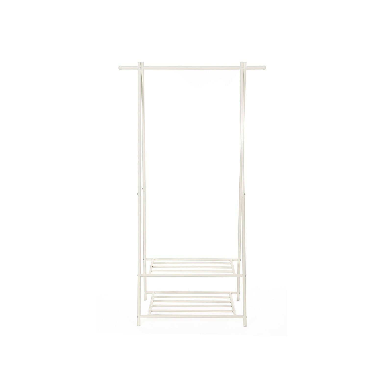 Appendiabiti in metallo bianco - 87,5 x 155 x 41 cm