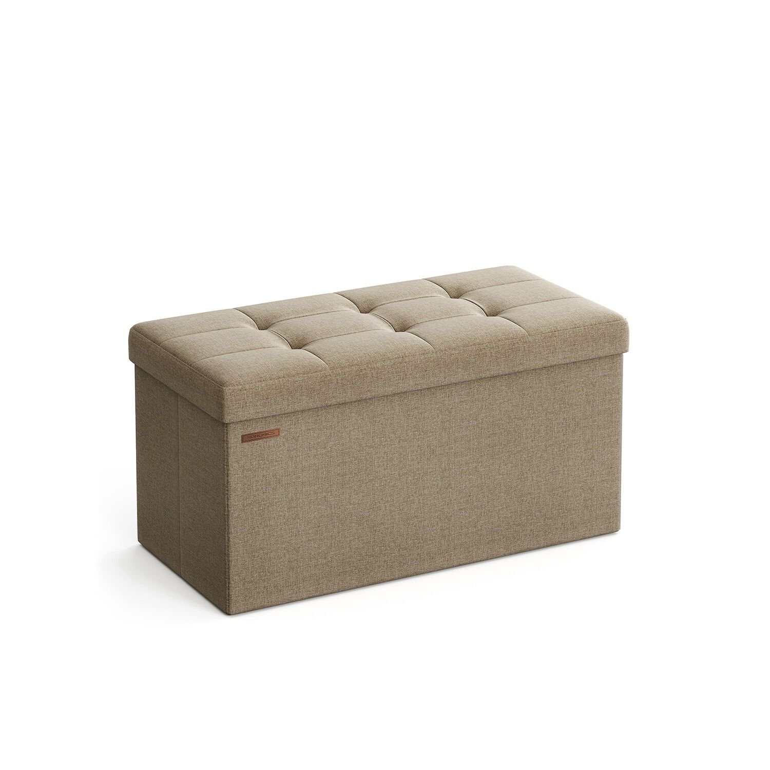 Panca con vano contenitore nero - 38 x 76 x 38 cm