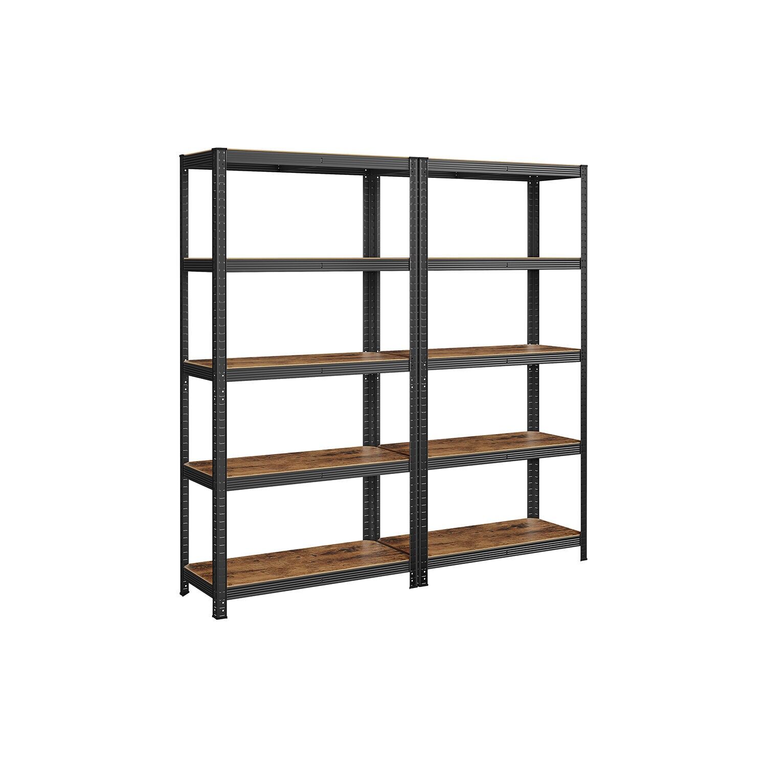 Set di 2 mensole da appoggio, altezza 180 cm