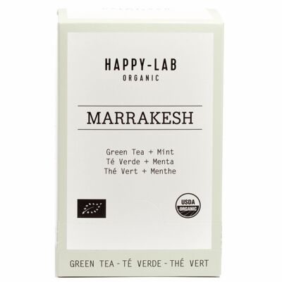 MARRAKESH BIO- Grüner Tee + Minze + Blumen. Aromatisch und harntreibend