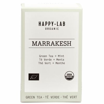 MARRAKESH BIO- Green Tea + Mint + Flowers. Aromatic and diuretic