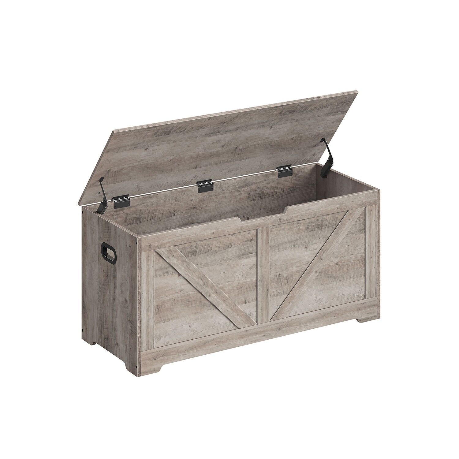 Panca portascarpe con vano portaoggetti 40 x 100 x 46 cm stile country
