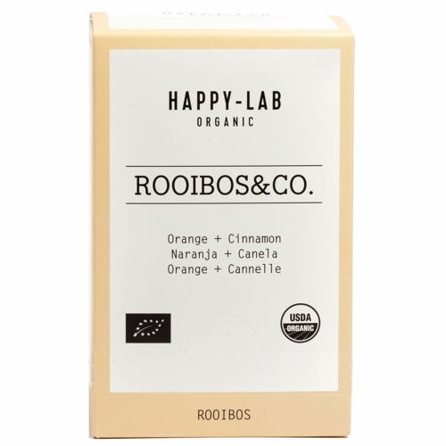 ROOIBOS AND CO. BIO - Rooibos + Orange + Cinnamon. Energetic and purifying