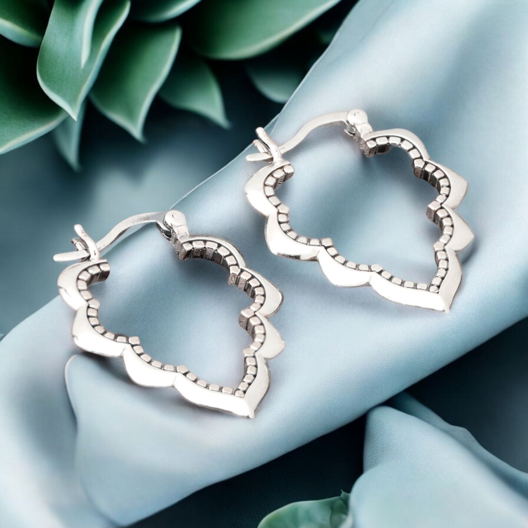 Boucles d'oreilles ornement goutte Aura - Argent sterling 925 - OHR925-96