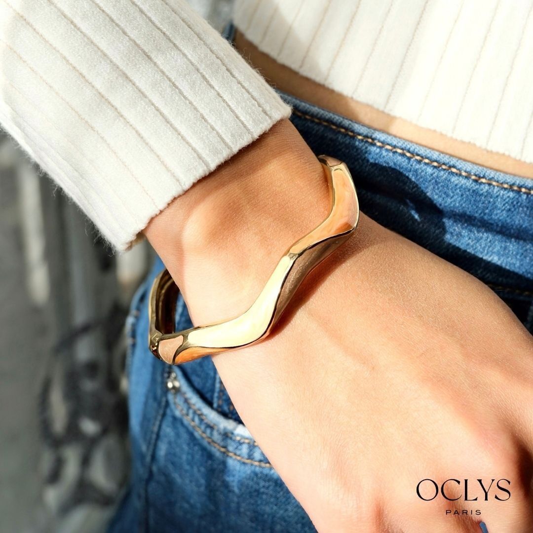 Anna colorful enamel bangle bracelet