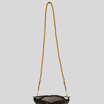 Chaîne de lunette - jaune