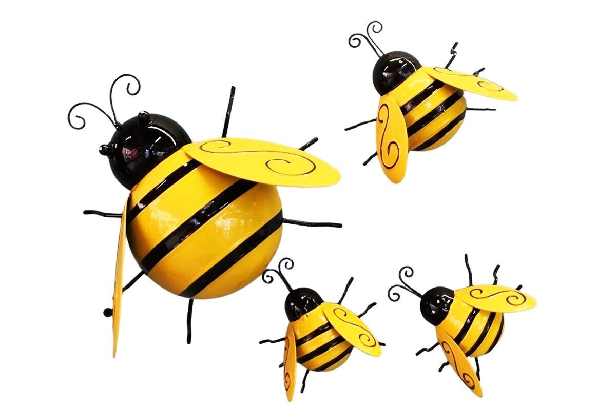 AJ1223 – Set mit 4 Bienen unterschiedlicher Größe – Iron Story