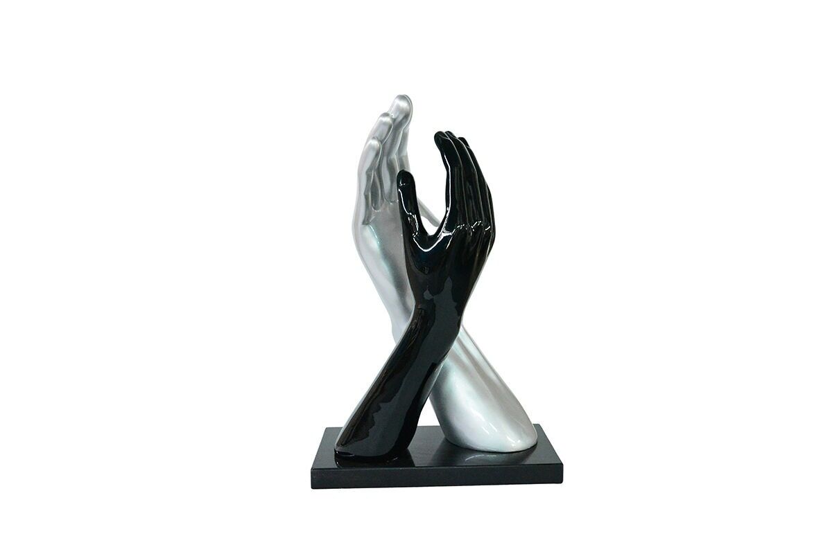 DA1720 - SKULPTUR 2 HÄNDE AUF SOCKEL - INITIALEN