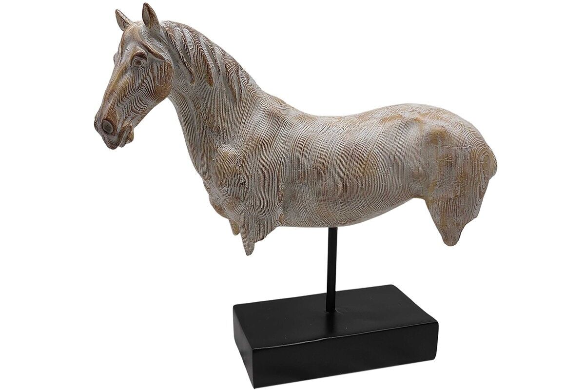 DA1905 – Pferdebüste in Holzoptik – Initialen