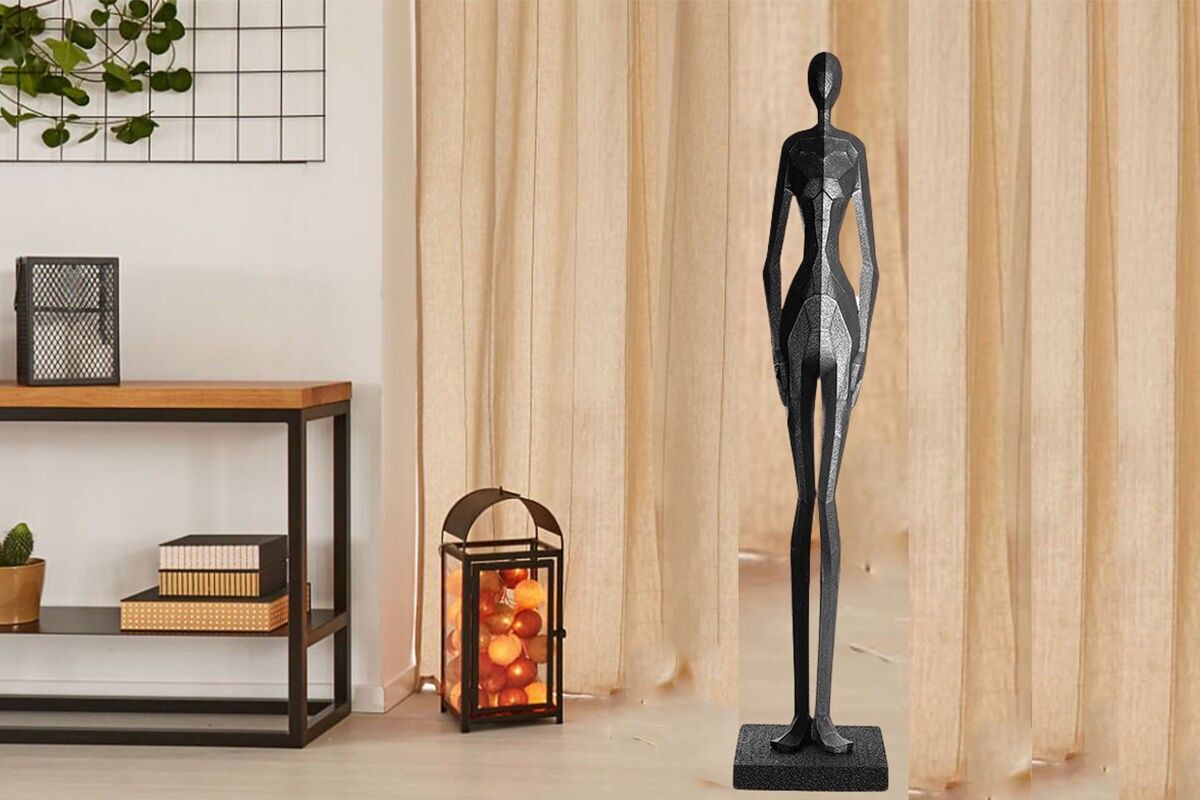 DA1921 – SILBERNE UND SCHWARZE MANN-SILHOUETTE – MAGESTIC