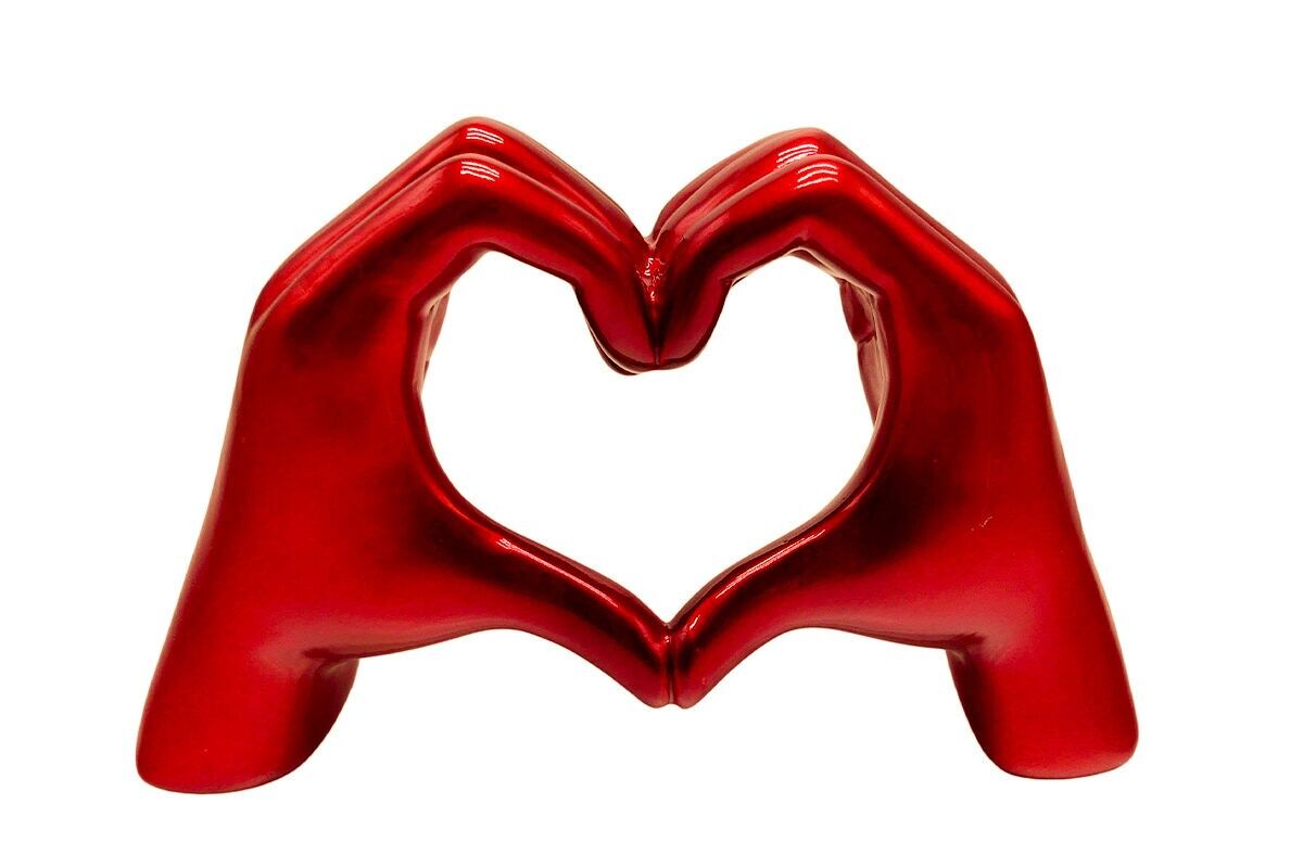 DA2123 - ROTE HERZHAND - INITIALE