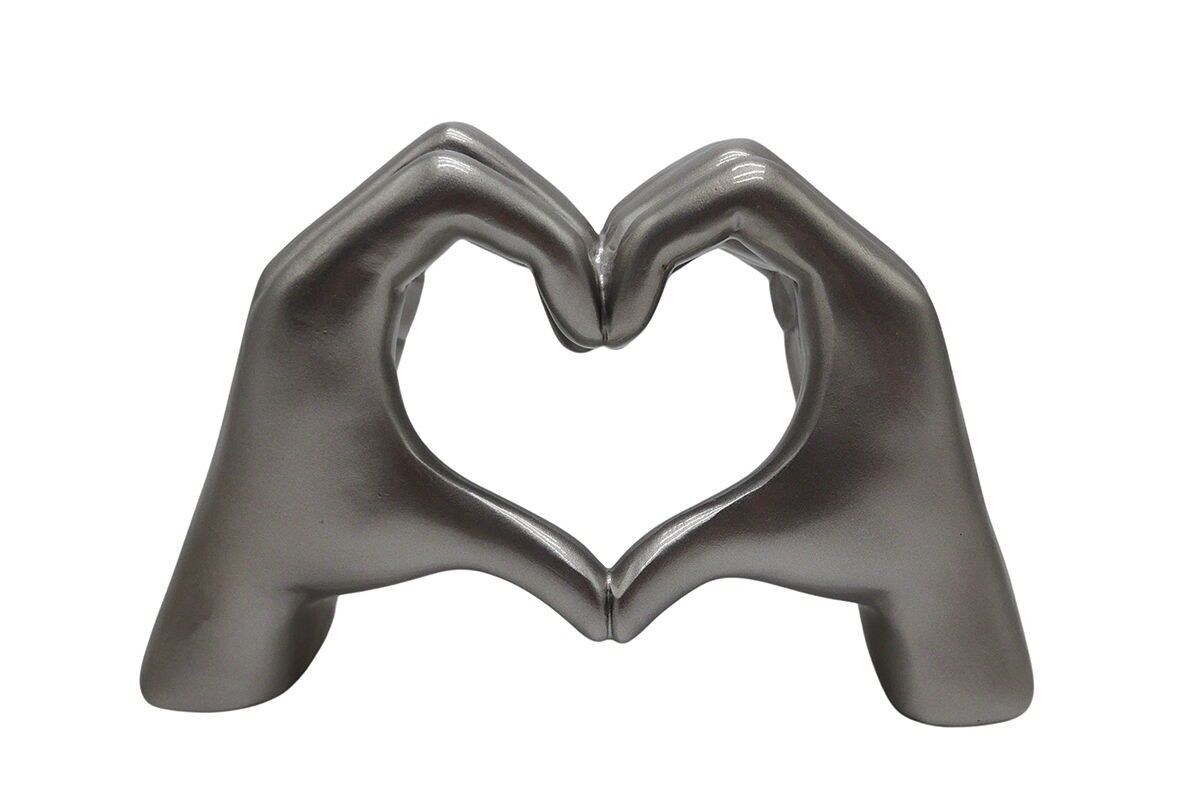 DA2124 - SILBERNE HERZHAND - INITIALE