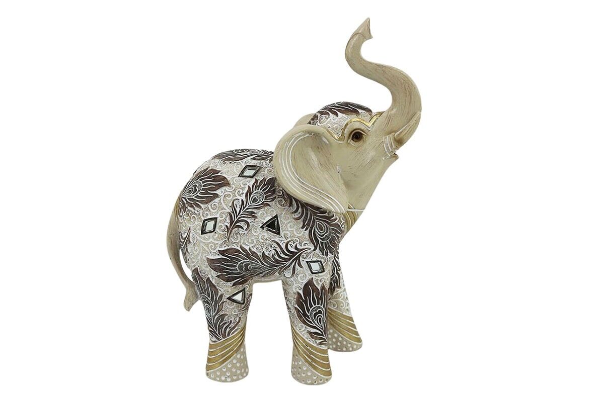 DG3410 - ELEFANT MIT ERHÖHTEM RÜSSEL UND MUSTERN -