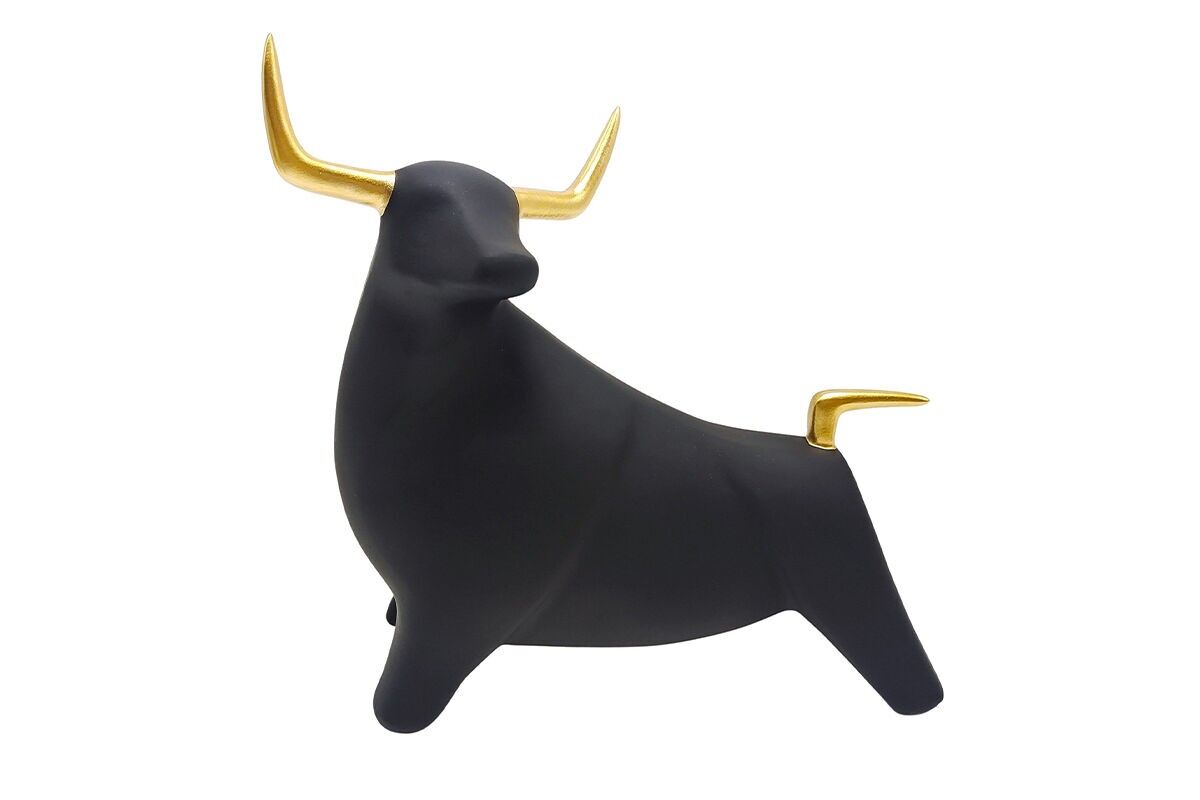 DG3482 - BLACK / GOLD BULL - INITIAL