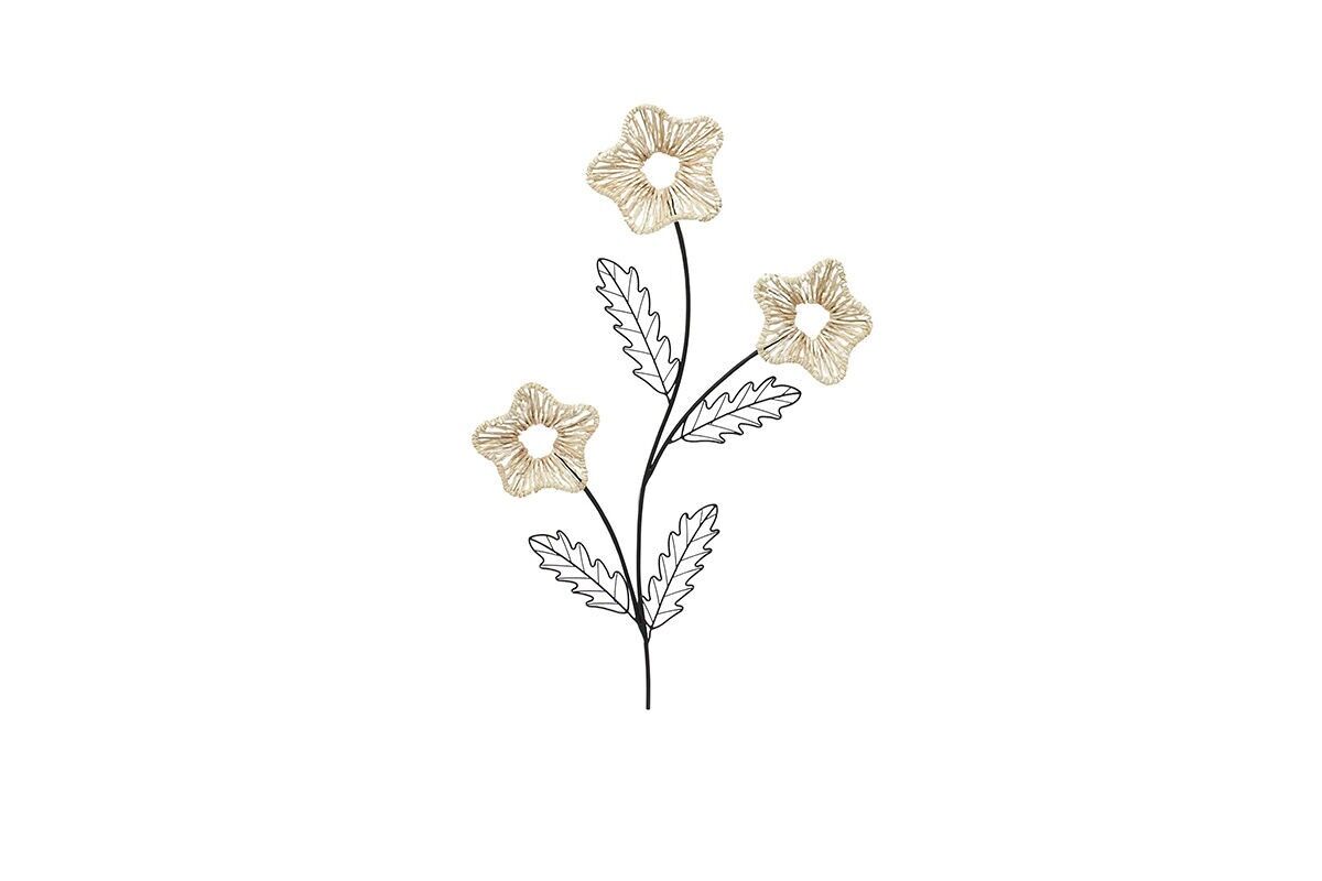 DM1102 - DECORAZIONE PARETE FIORI INTRECCIATI - BELLE ARTI