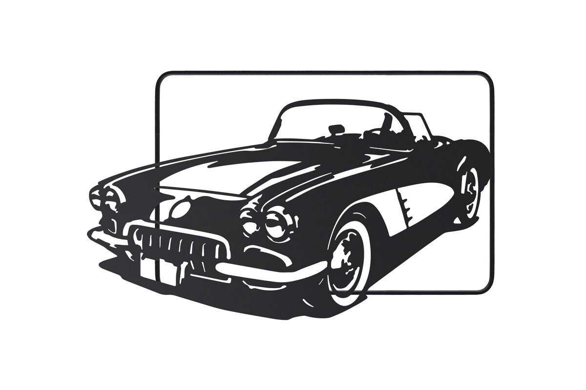 DM1121 - DECORAZIONE DA PARETE AUTO IN METALLO - BELLE ARTI