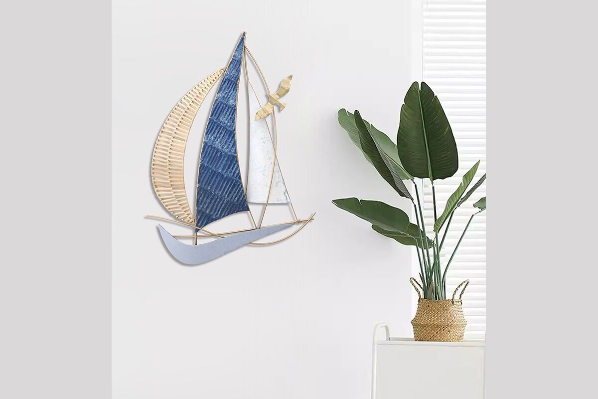 DM1144 - DECORAZIONE PARETE BARCA A VELA - BELLE ARTI