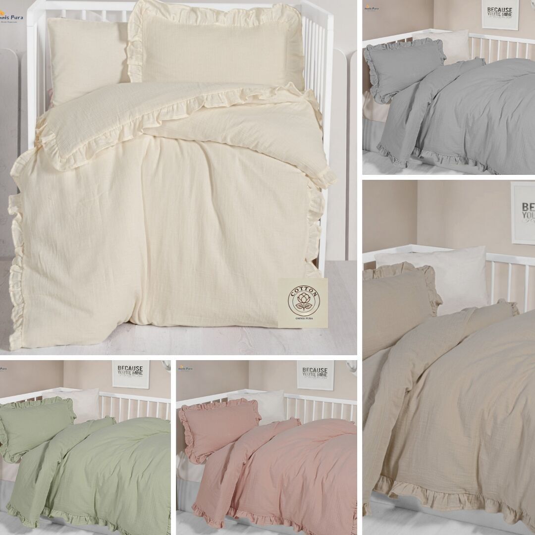 UNISEX - Set di coperte in mussola fatte a mano a doppio strato