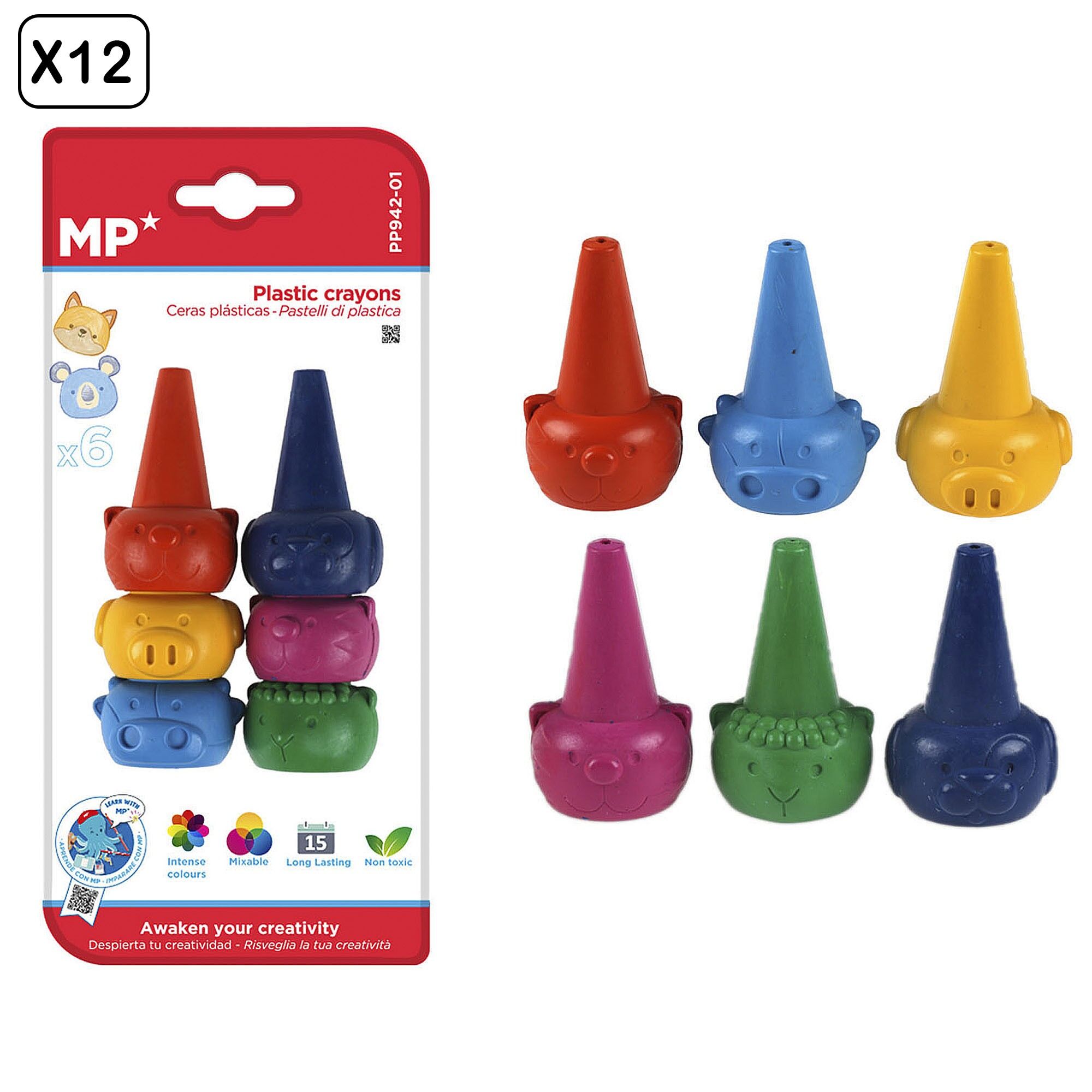 12 PAQUETS DE CIRES POUR LE VISAGE 6 PIÈCES. Couleur : Multicolore