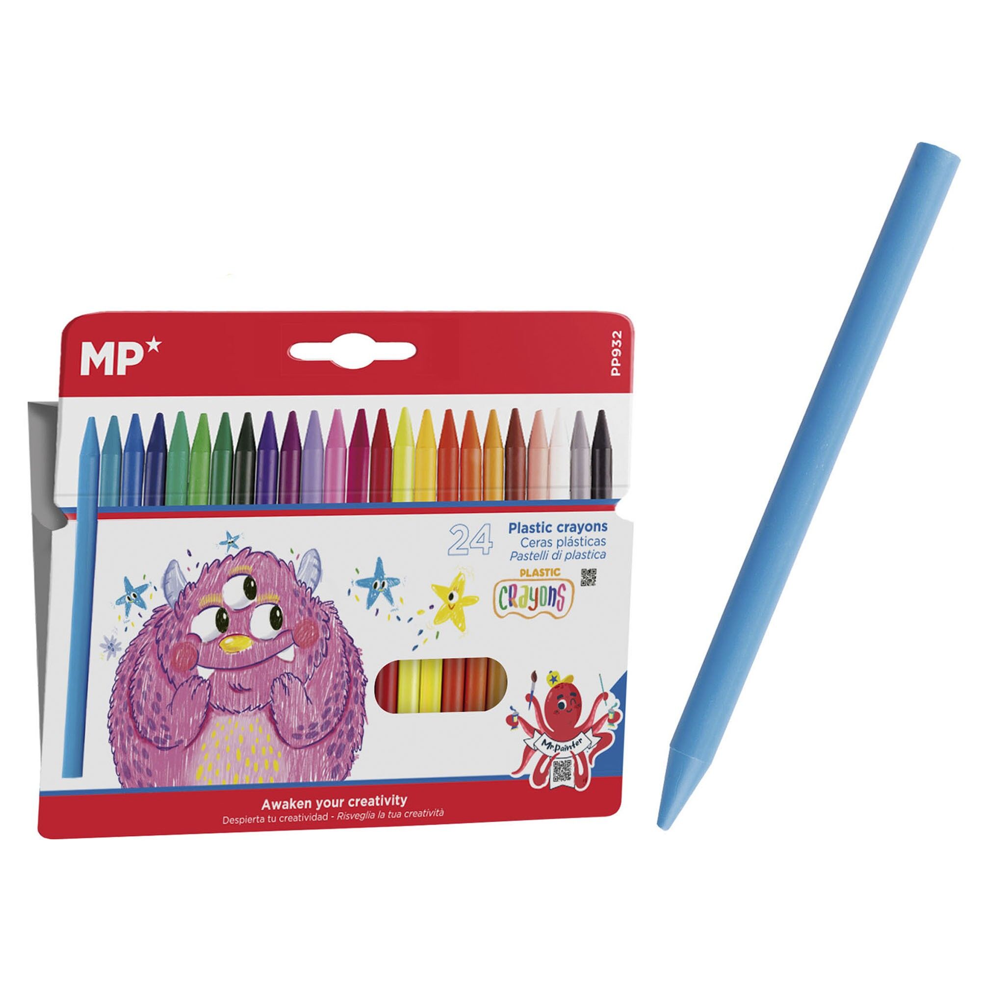 Colori per bambini in cera di plastica