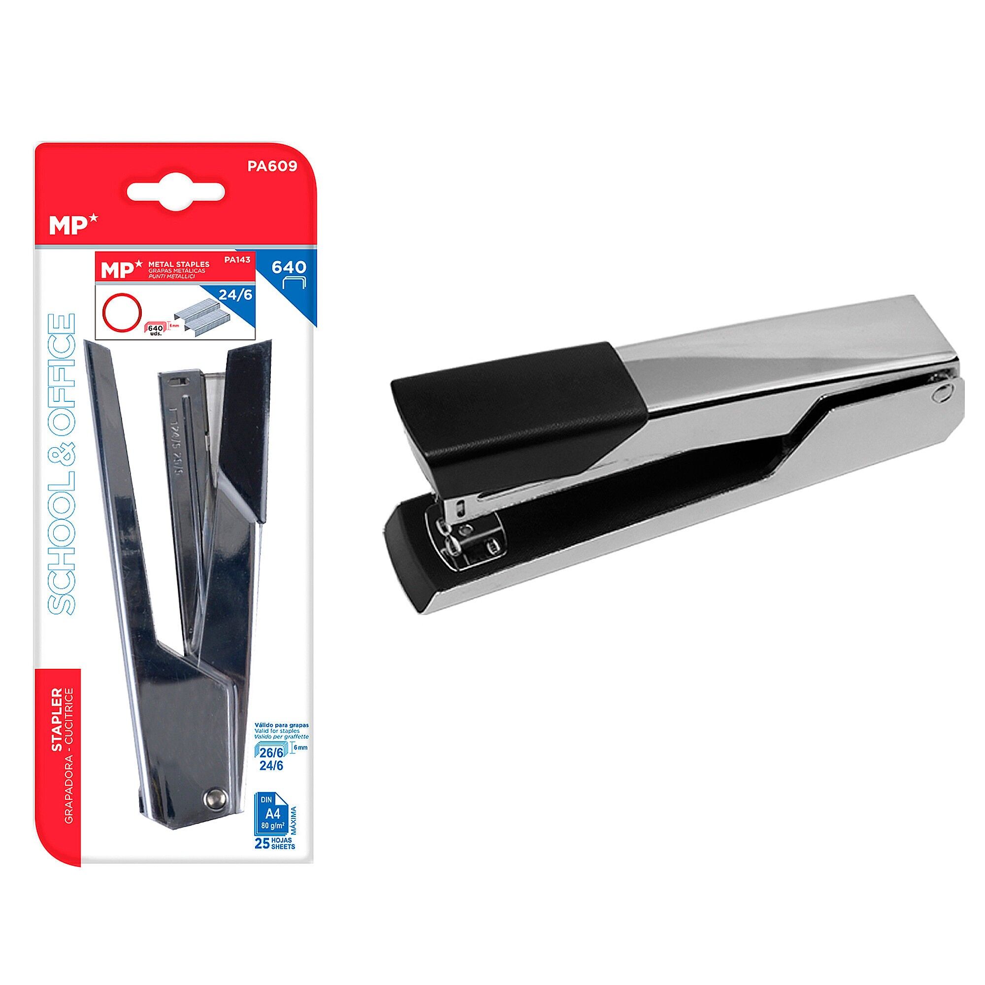 CUCITRICE DA TAVOLO 160 x 33 x 71 mm Colore:Nero