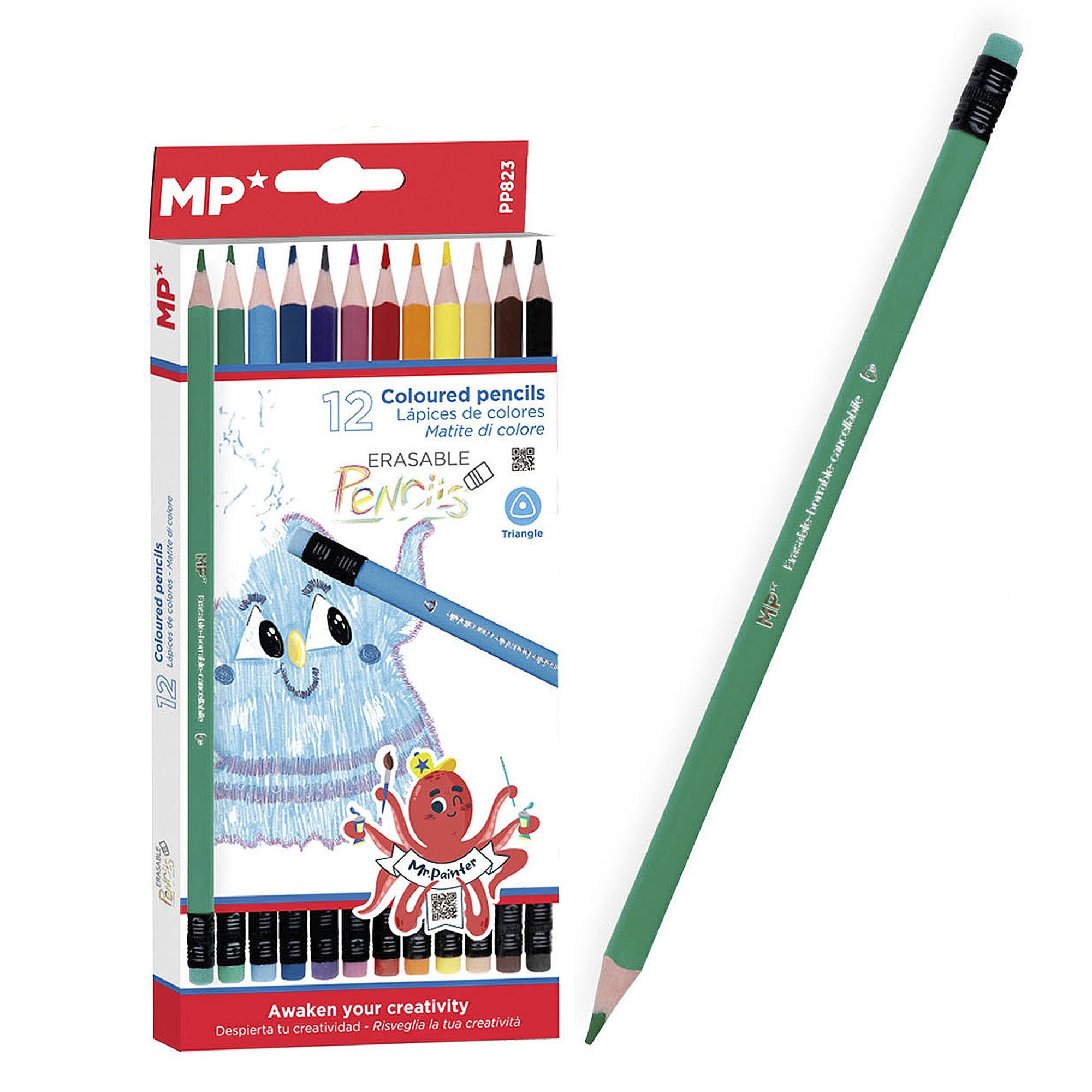 Matite colorate cancellabili