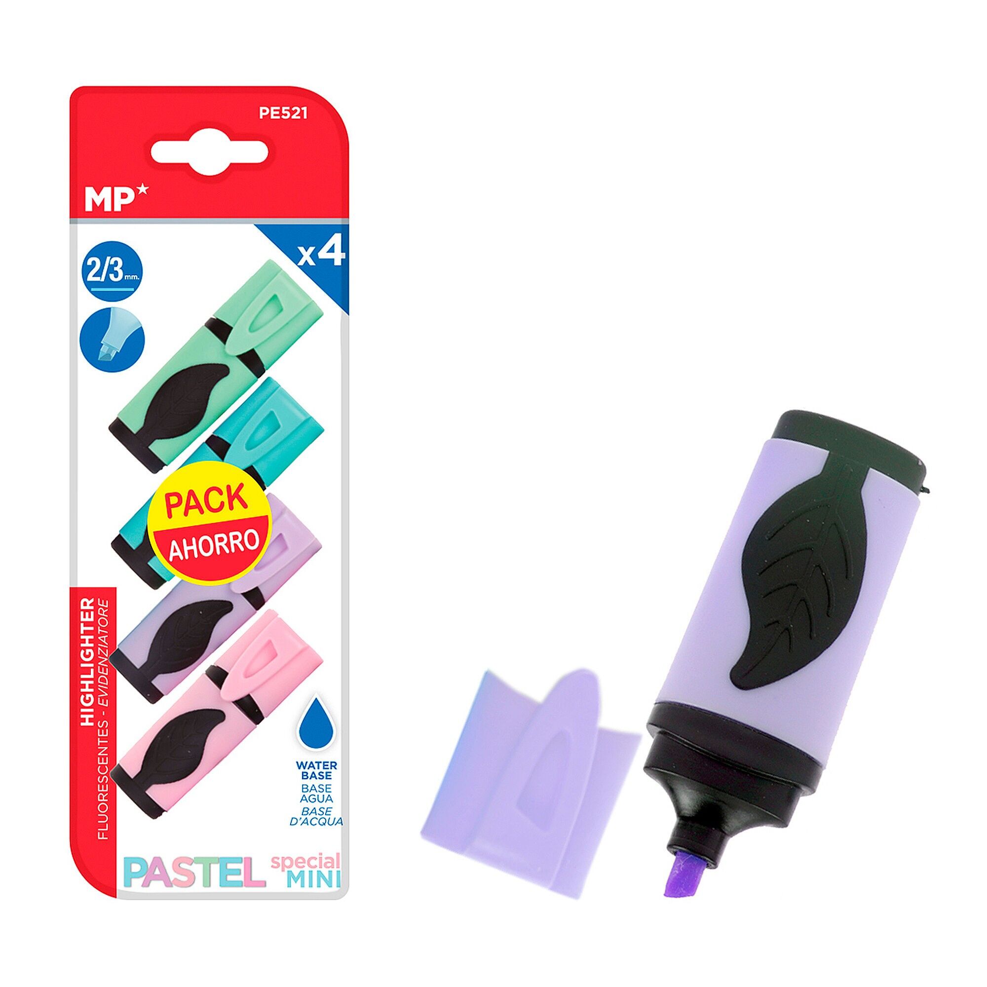 MINI PASTEL MARKER 4 pz.CONFEZIONE RISPARMIO Colore:Multicolore