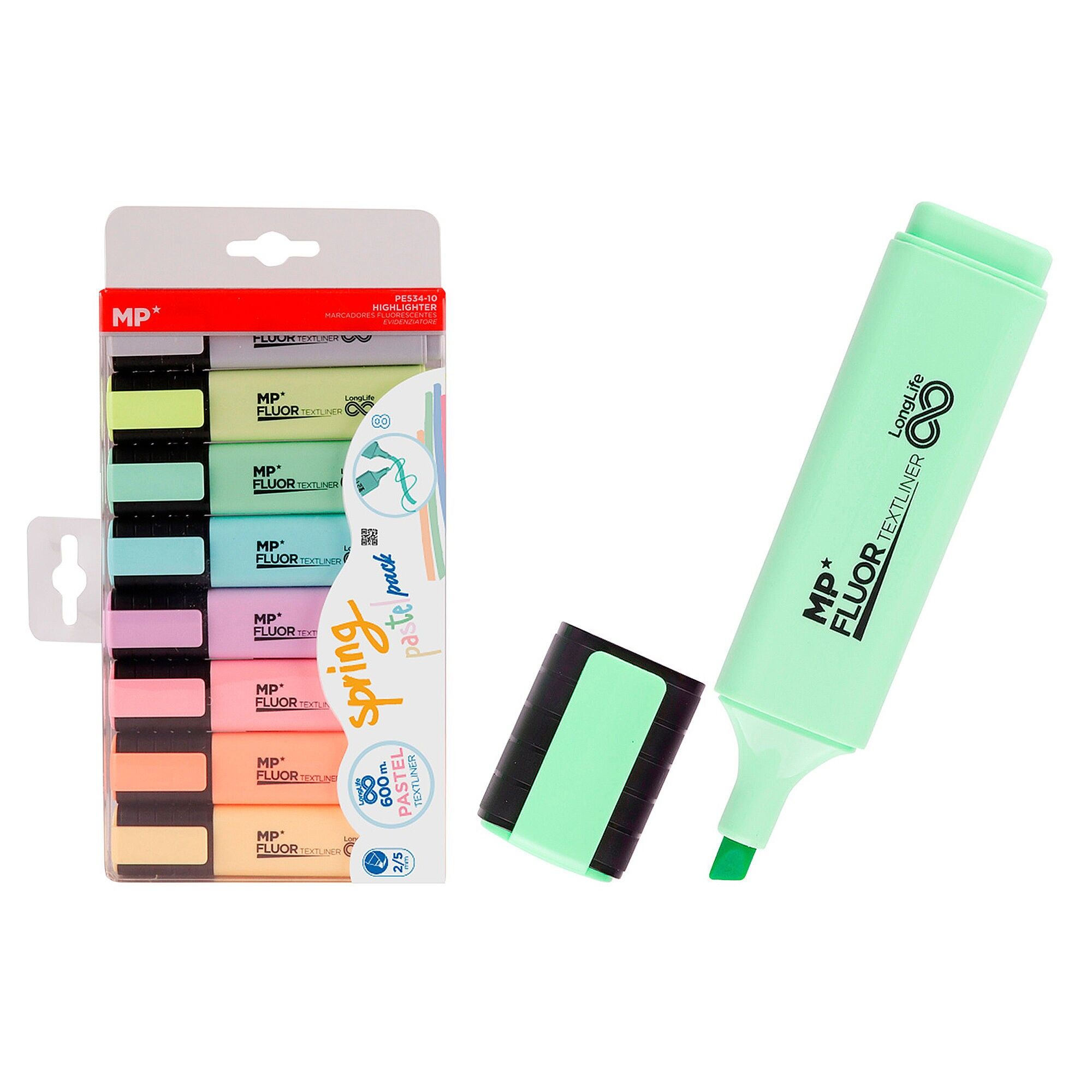 MARCADOR TEXTLINER SPRING PACK 8 Uds. Color:Multicolor