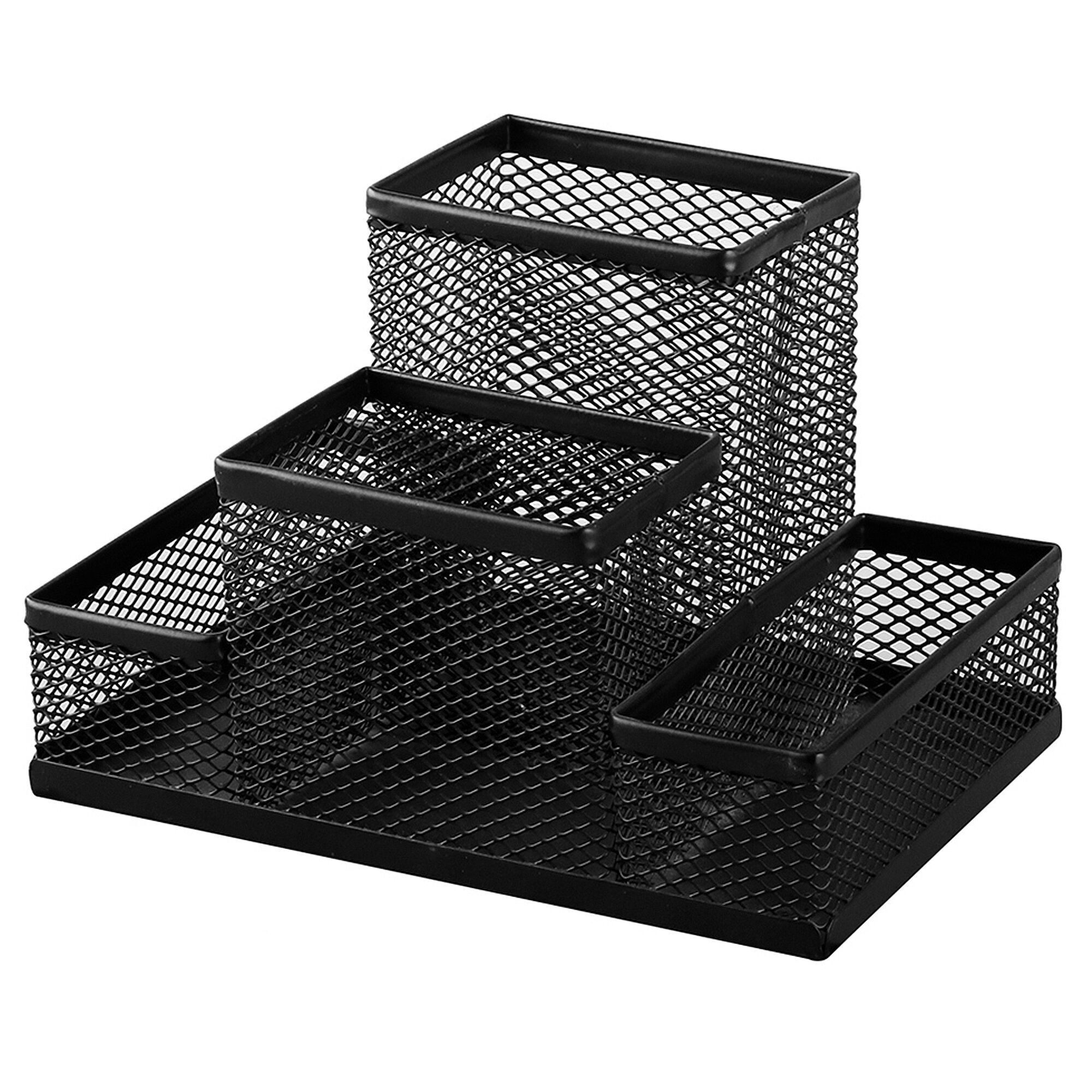 ORGANIZADOR SOBREMESA 15.5 cm x 10 cm Color:Negro